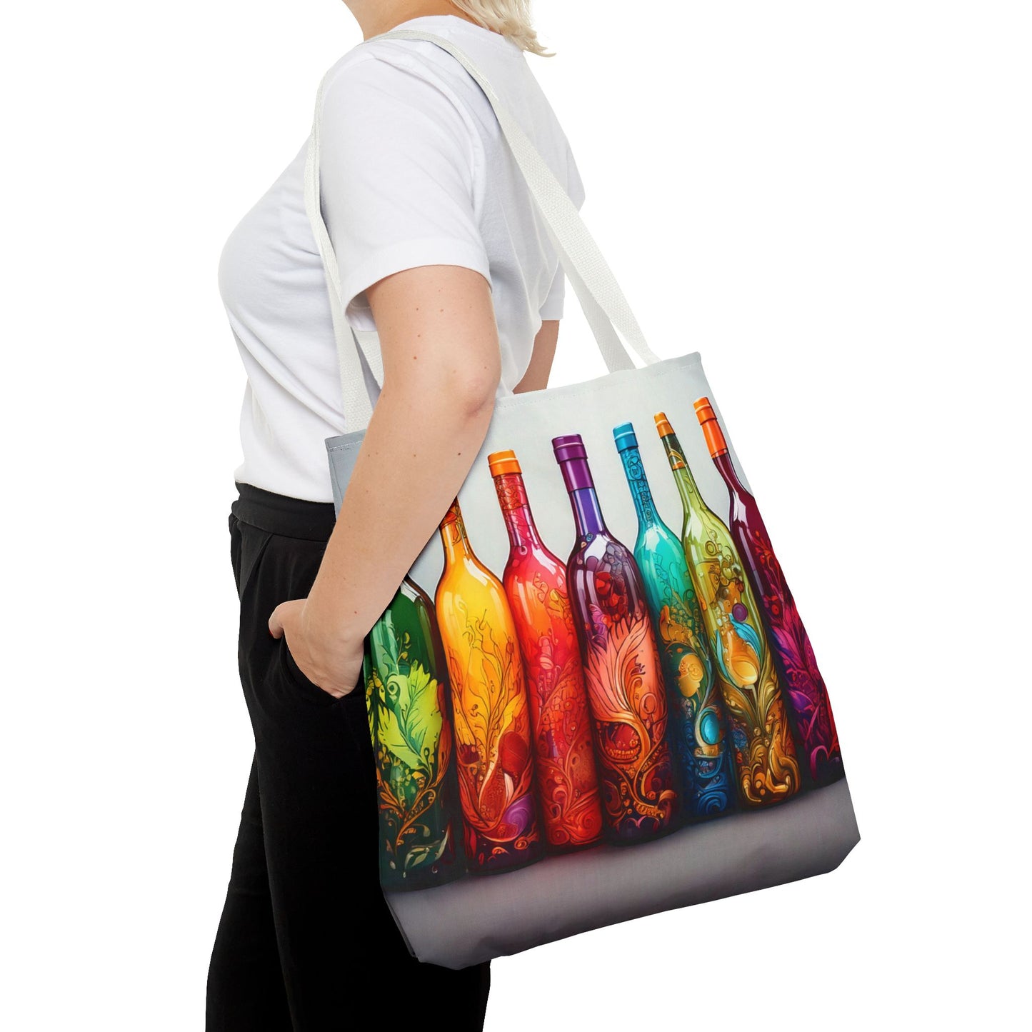 Wine Bottles, Tote Bag