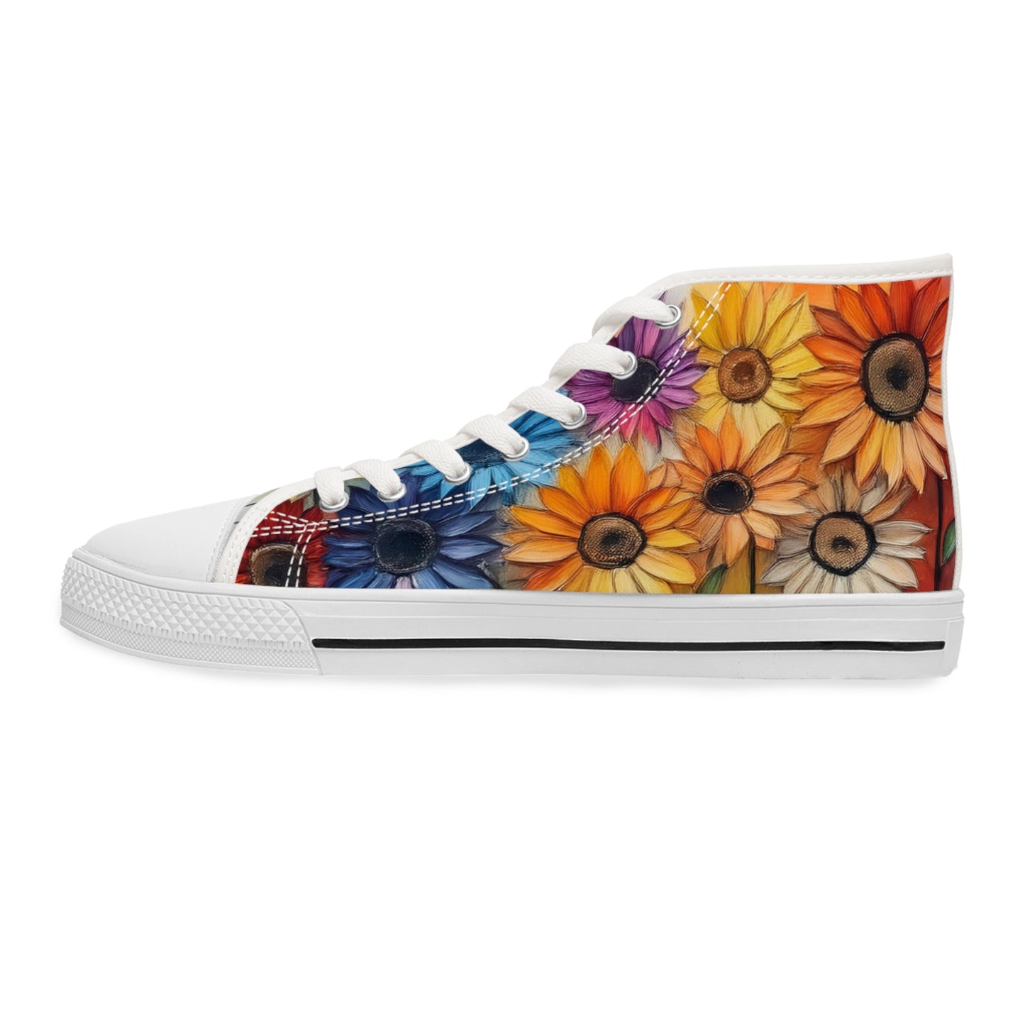 Floral High Top Sneakers for Women