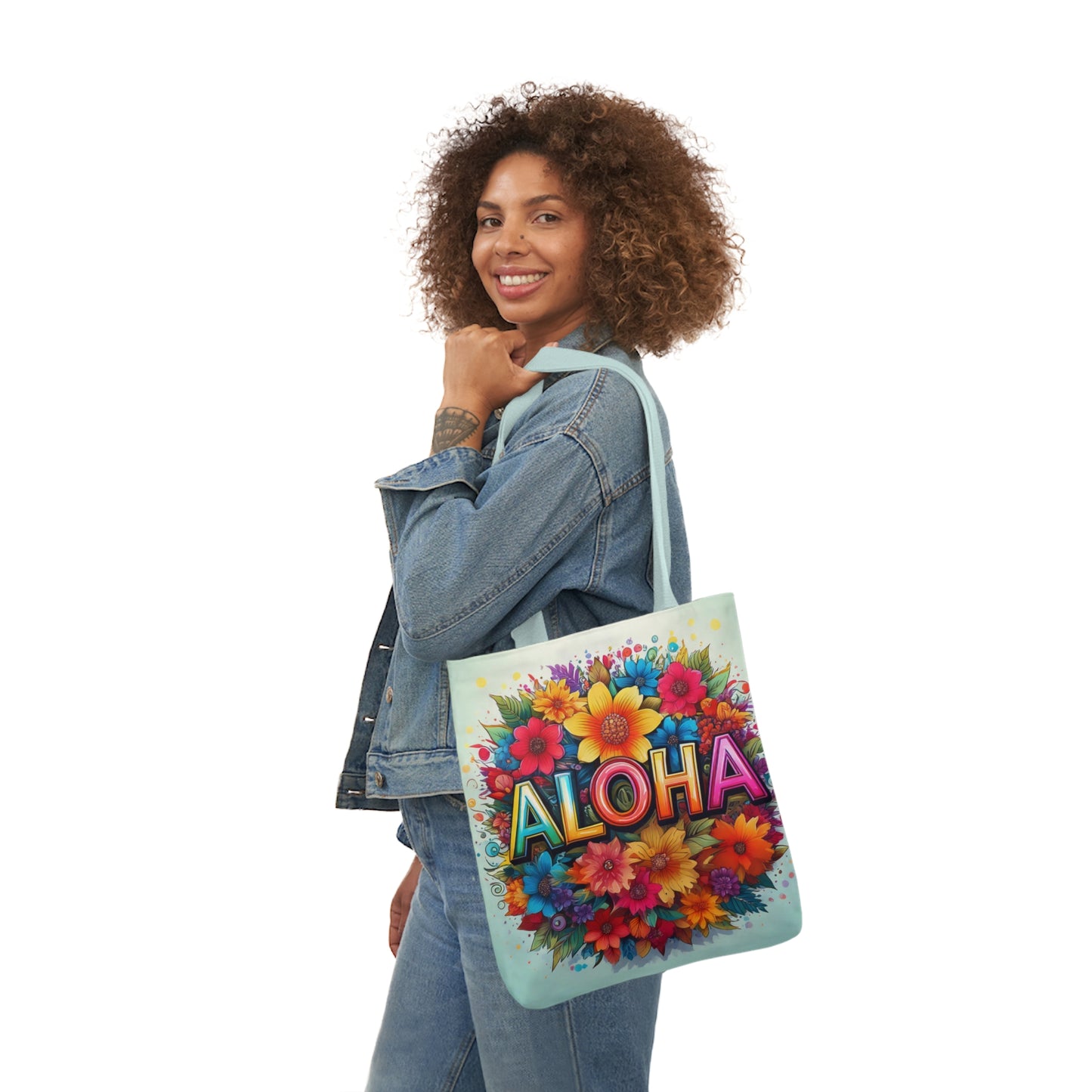 Tote Bag, Canvas ALOHA print