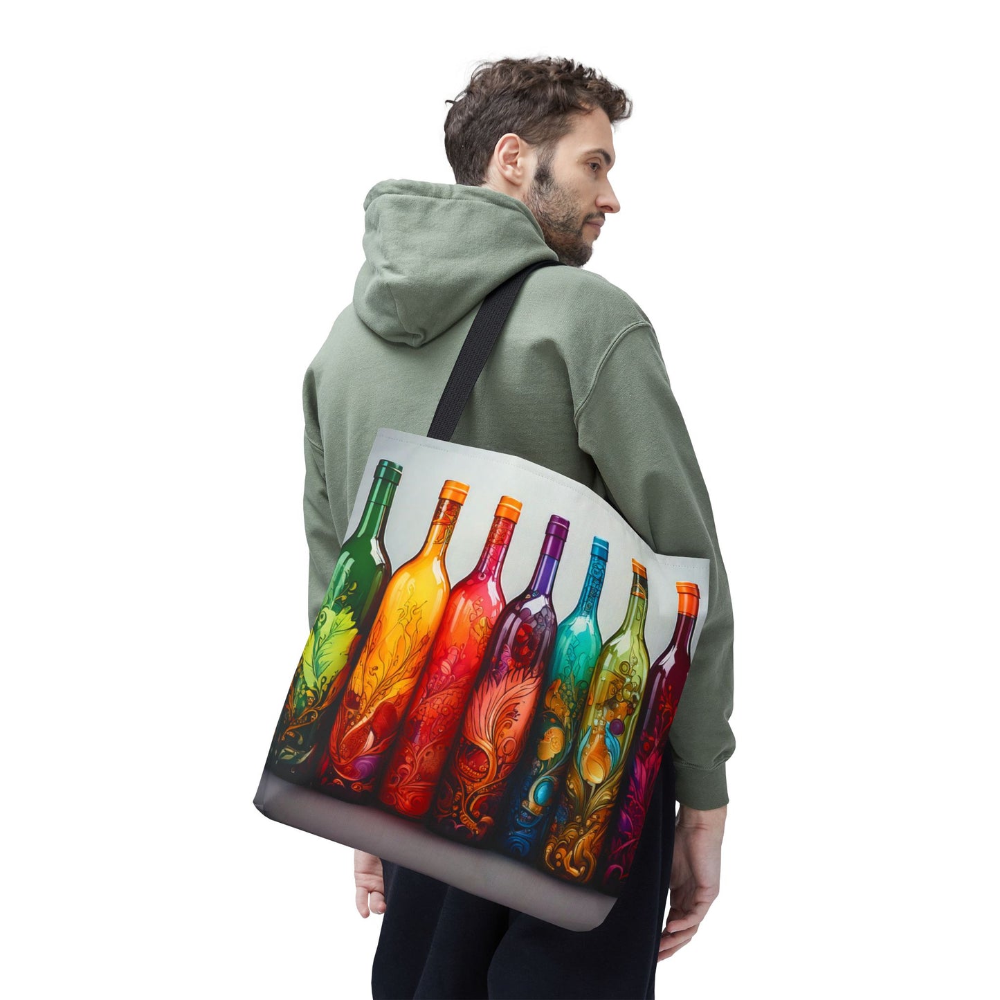 Wine Bottles, Tote Bag