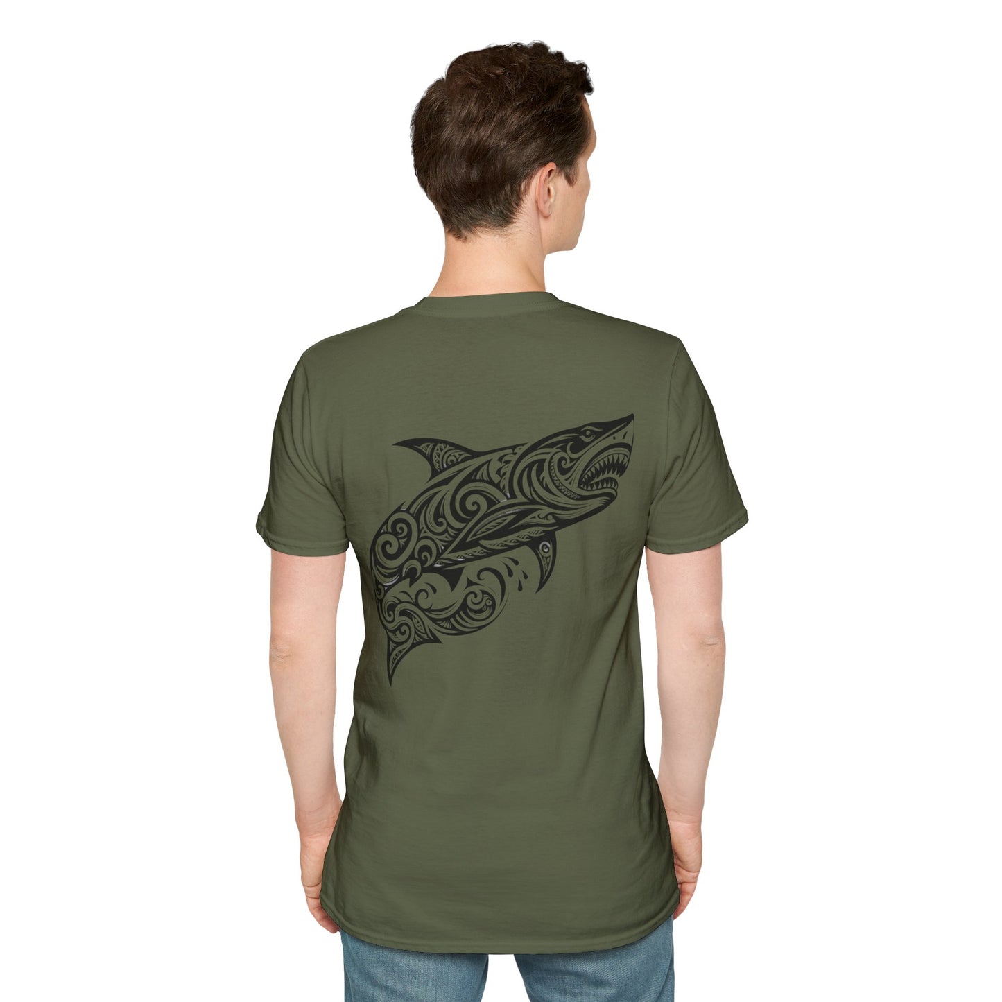 Unisex Shark Design Softstyle T-Shirt