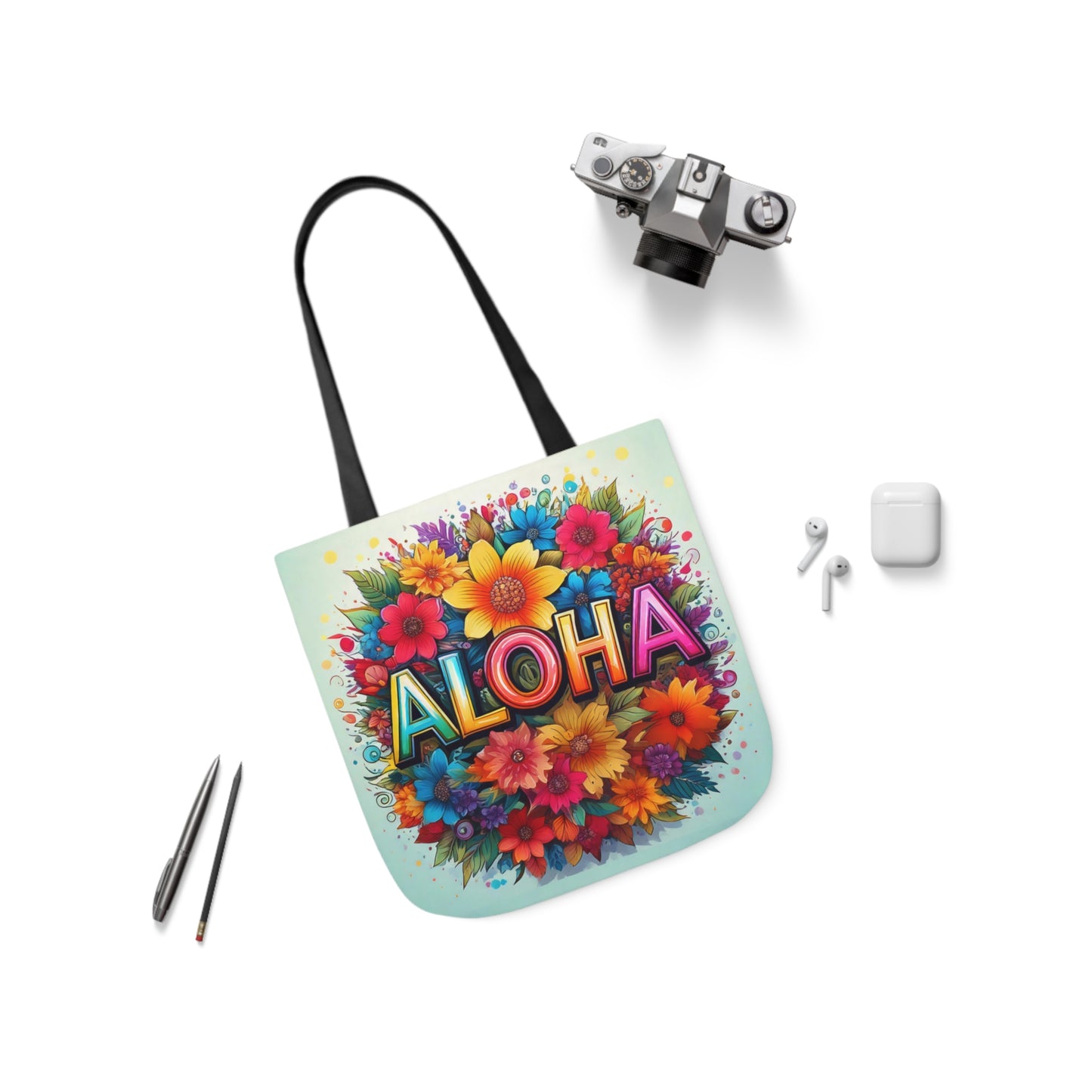 Tote Bag, Canvas ALOHA print