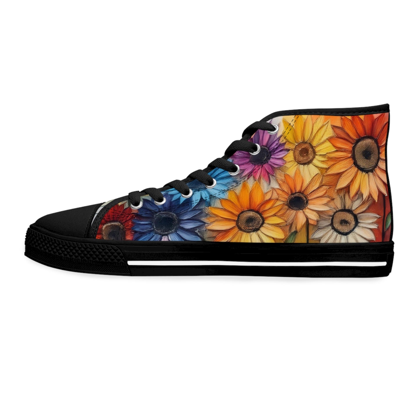 Floral High Top Sneakers for Women