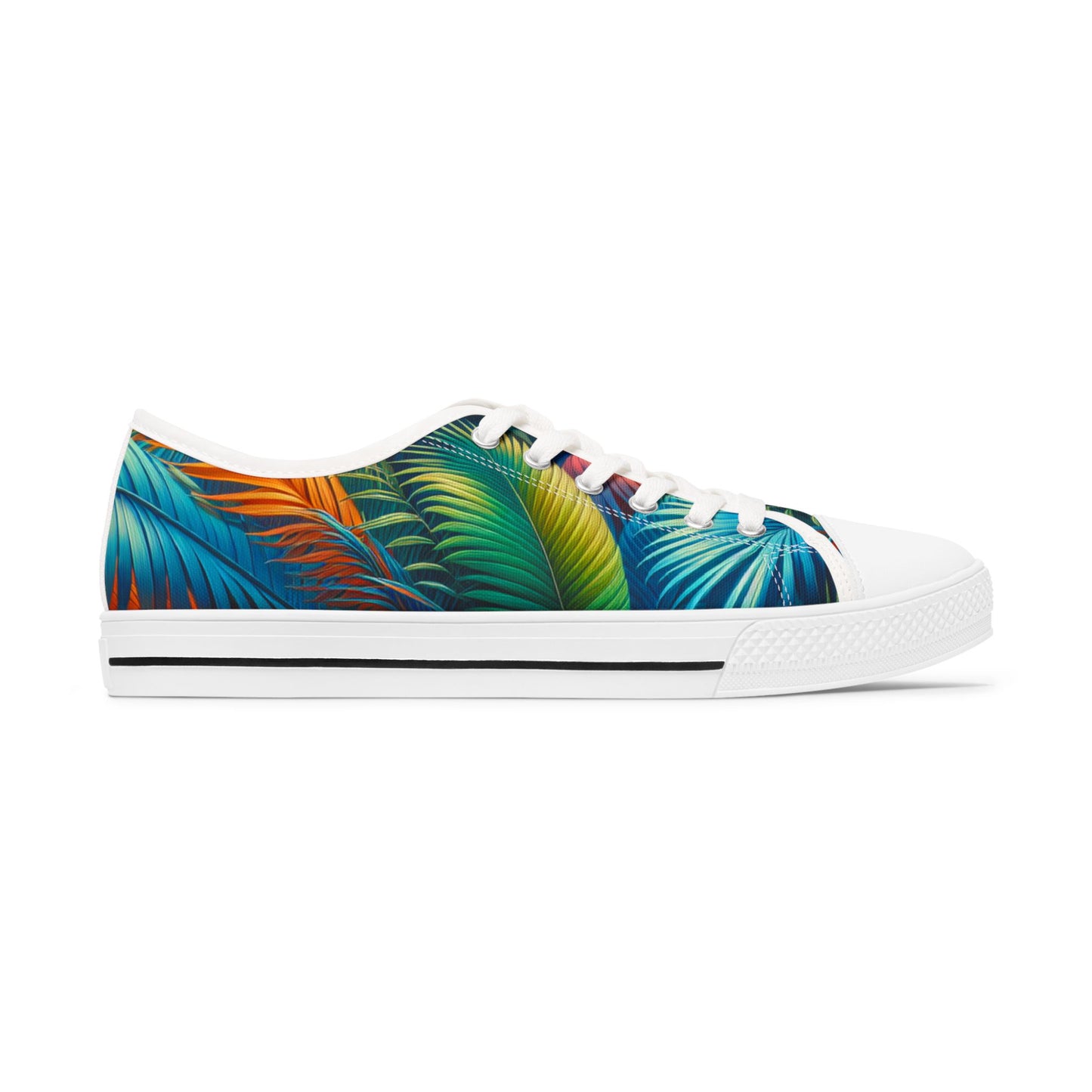 Tropical Leaf - Women's Low Top Sneakers