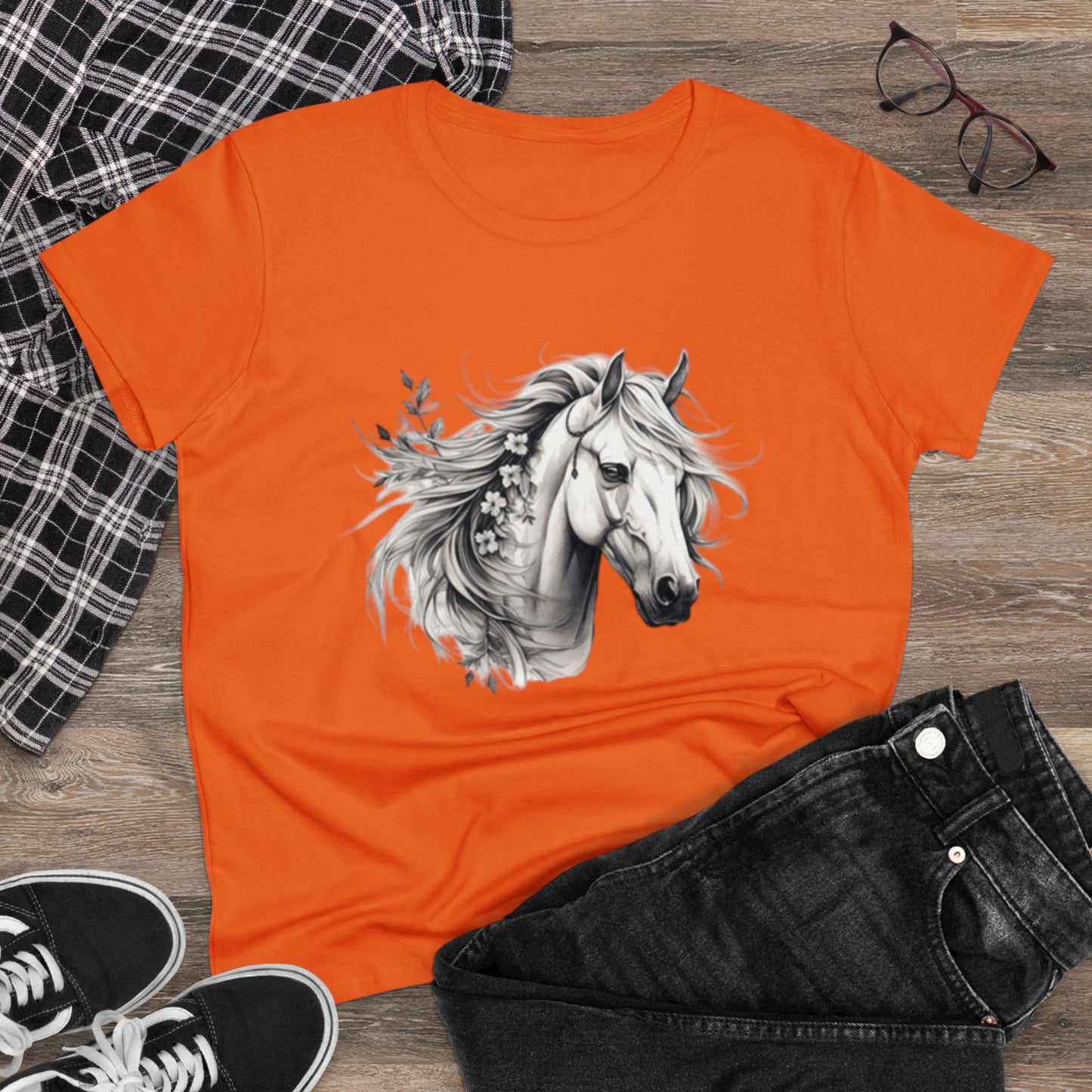 Horse Head, Women's Cotton Tee