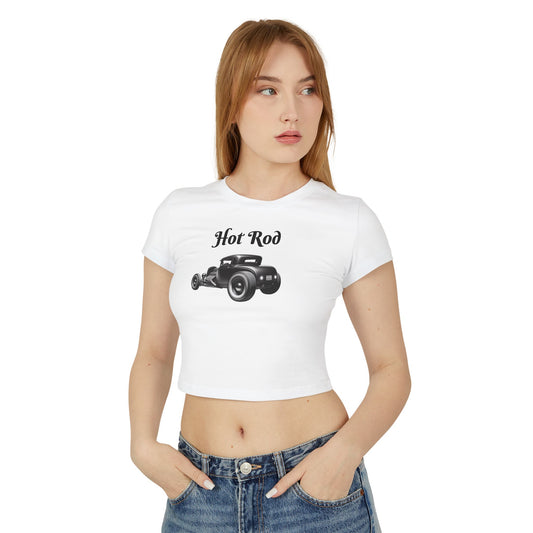 Retro Hot Rod Women's Baby Tee - Original Prints Co