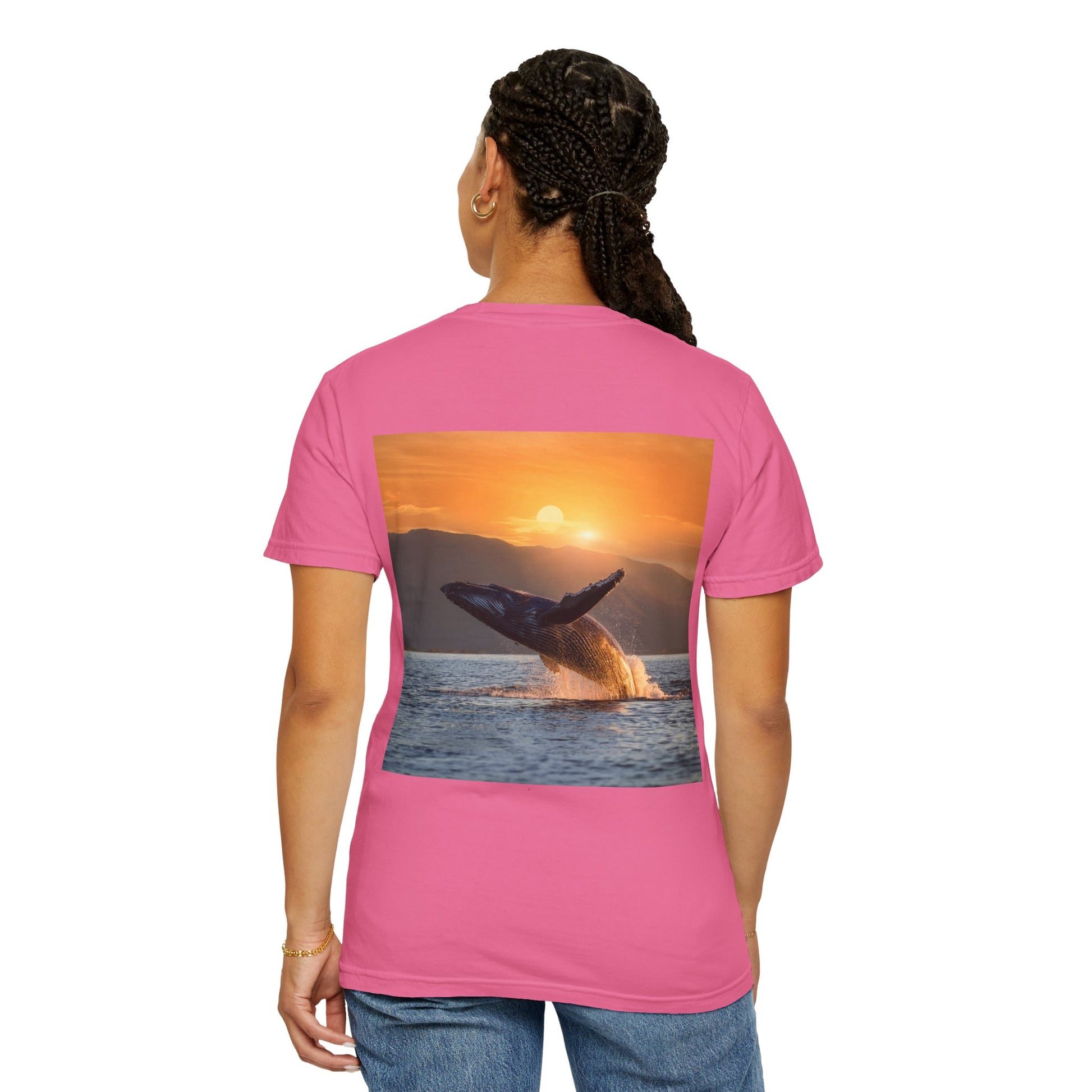 Lovin Life, Whale Print, Unisex T-shirt - Original Prints Co