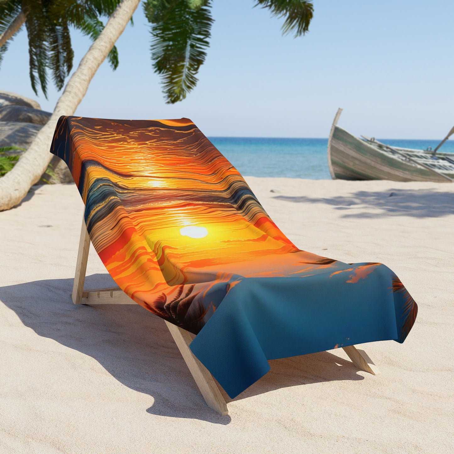 Sunset, Beach Towel