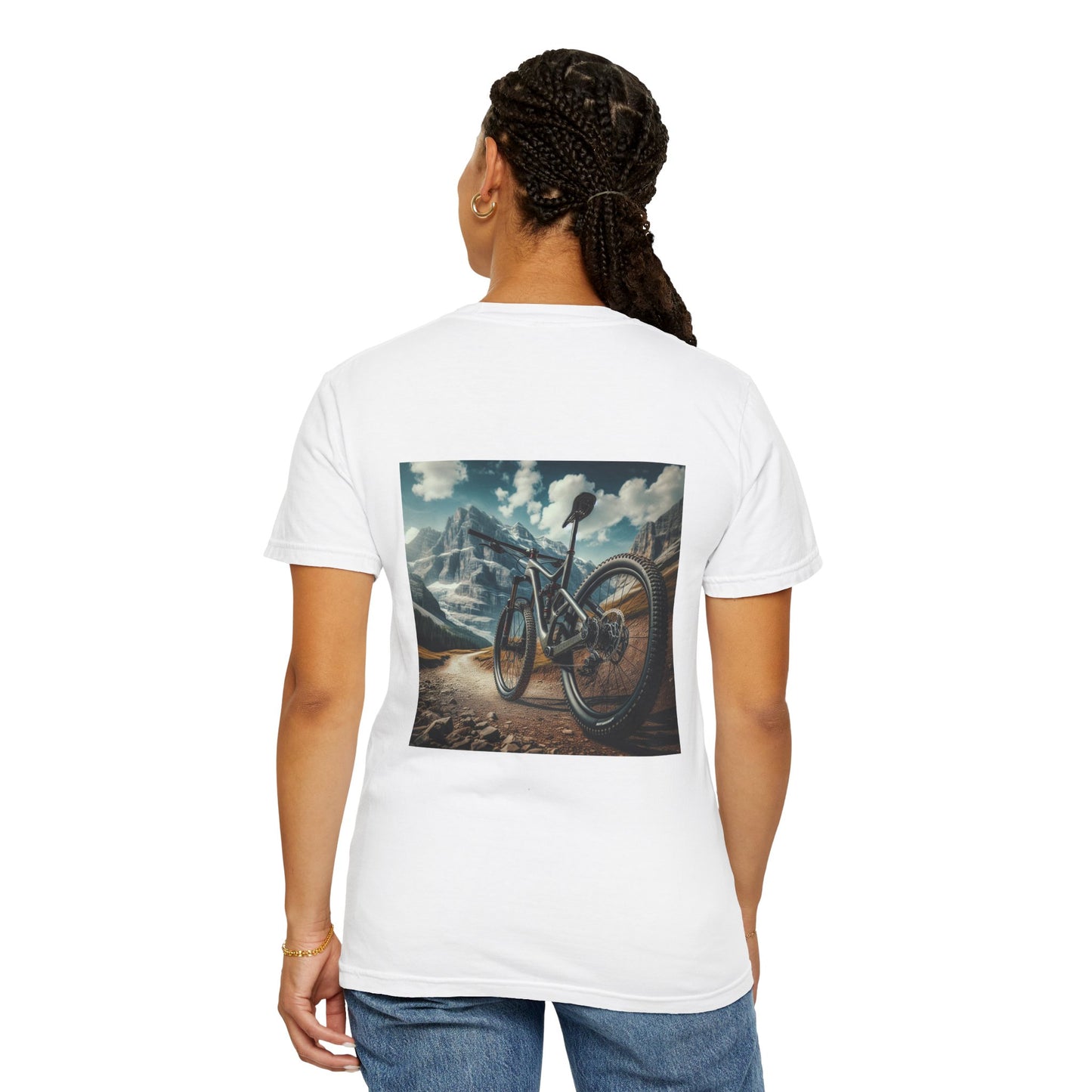 Mtn Biking, Unisex Garment-Dyed T-shirt