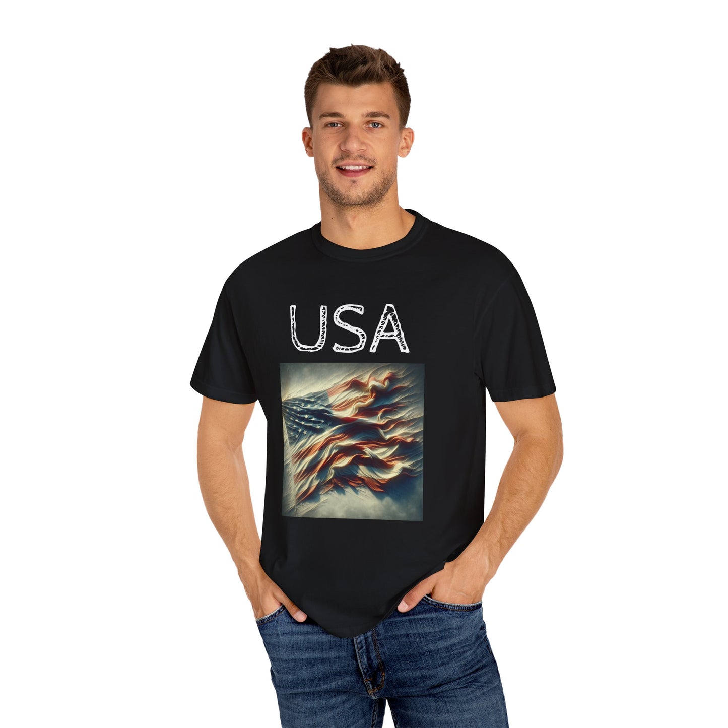 USA Flag, Unisex T-shirt