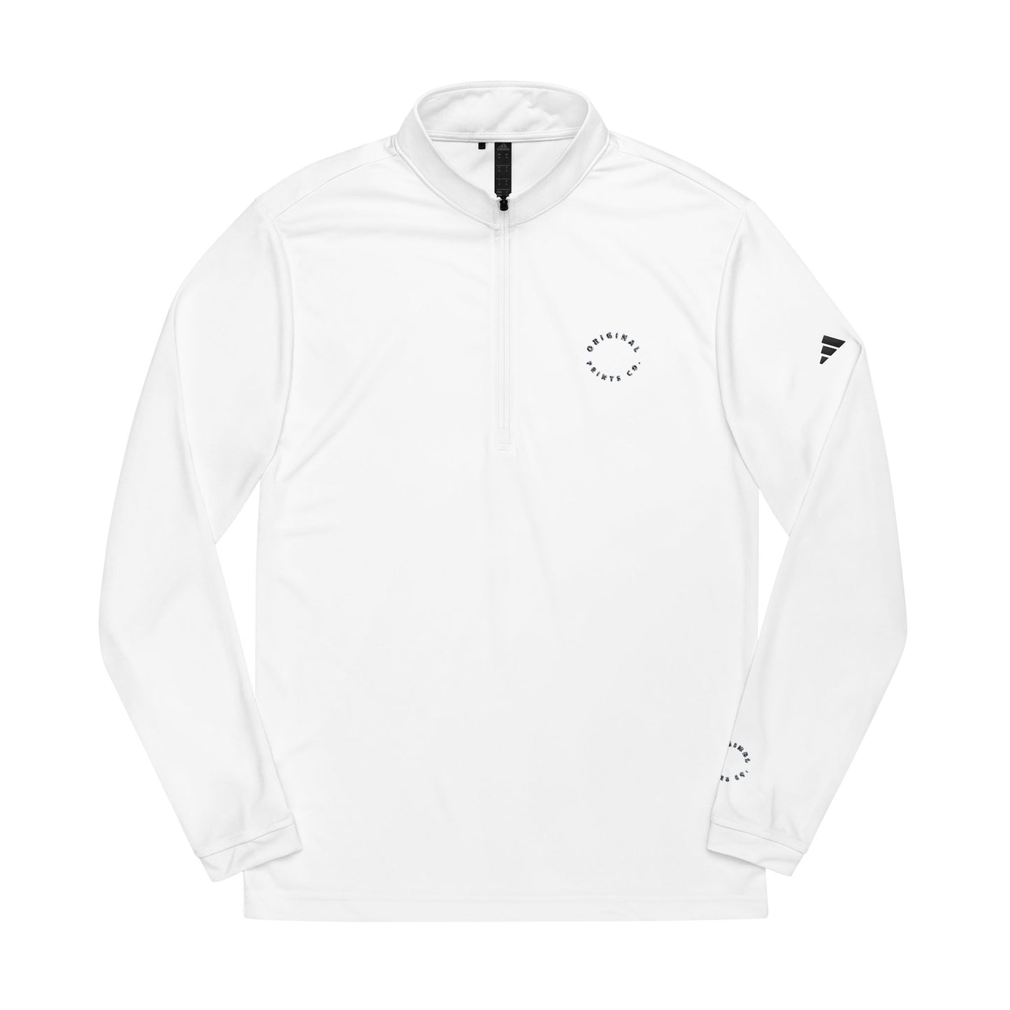 adidas® Embroidered Quarter-Zip Pullover