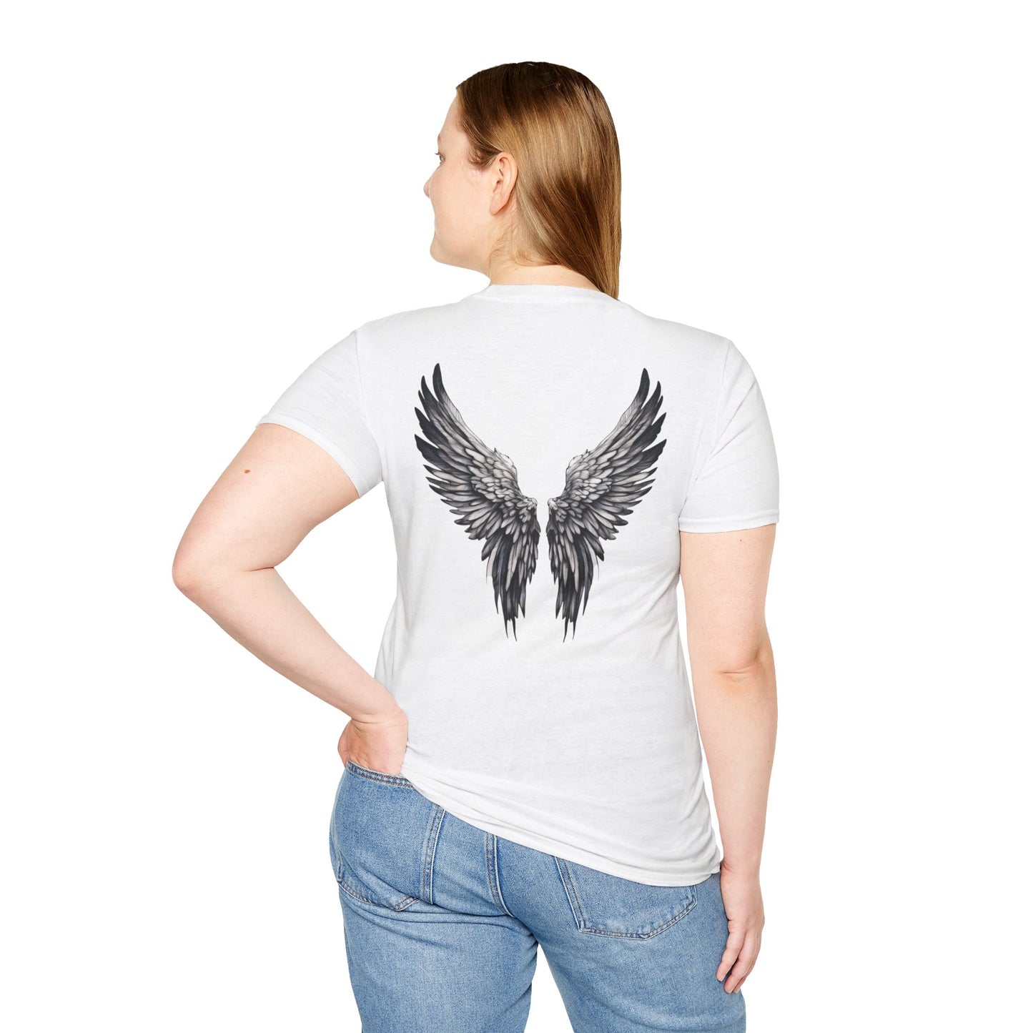 T-Shirt - Unisex Softstyle, Angel with Wings