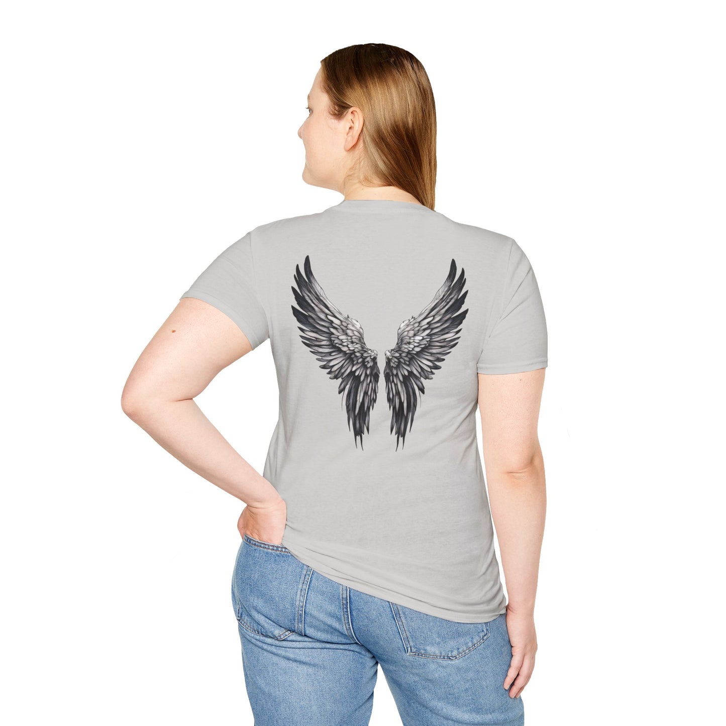 T-Shirt - Unisex Softstyle, Angel with Wings