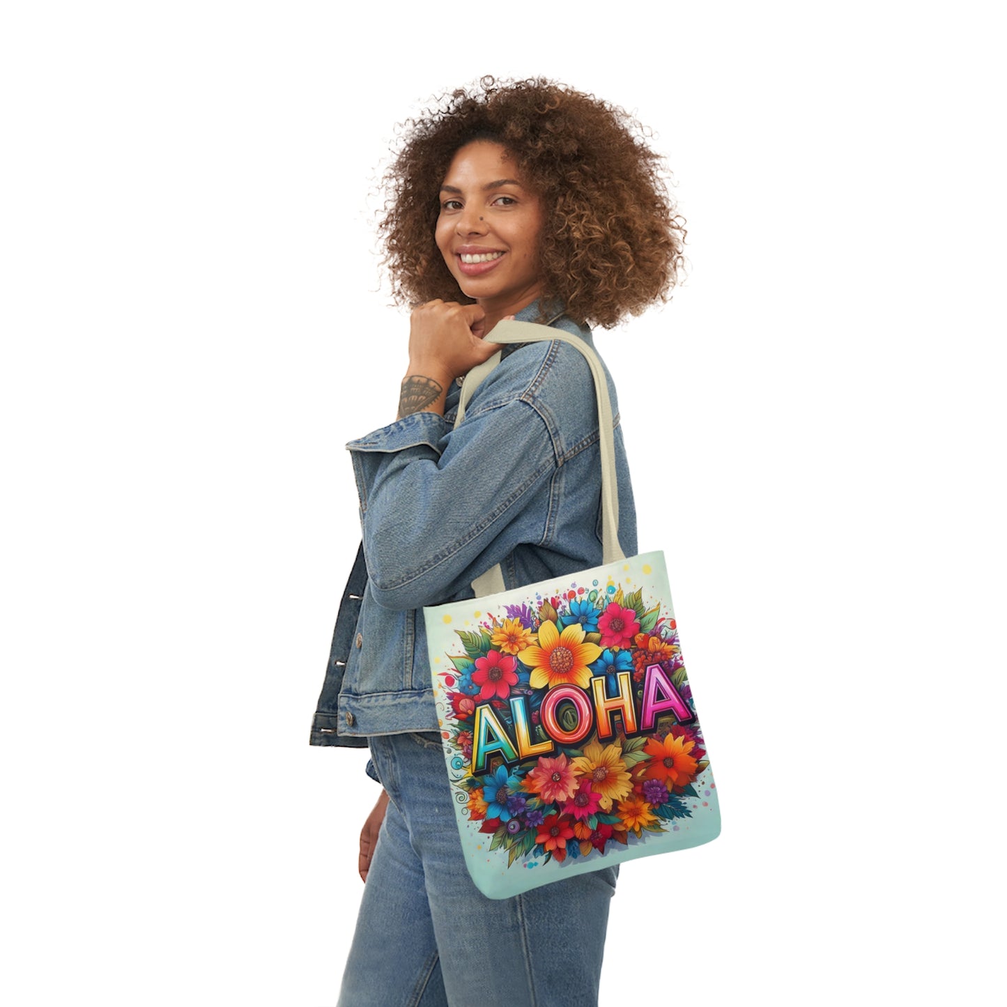 Tote Bag, Canvas ALOHA print