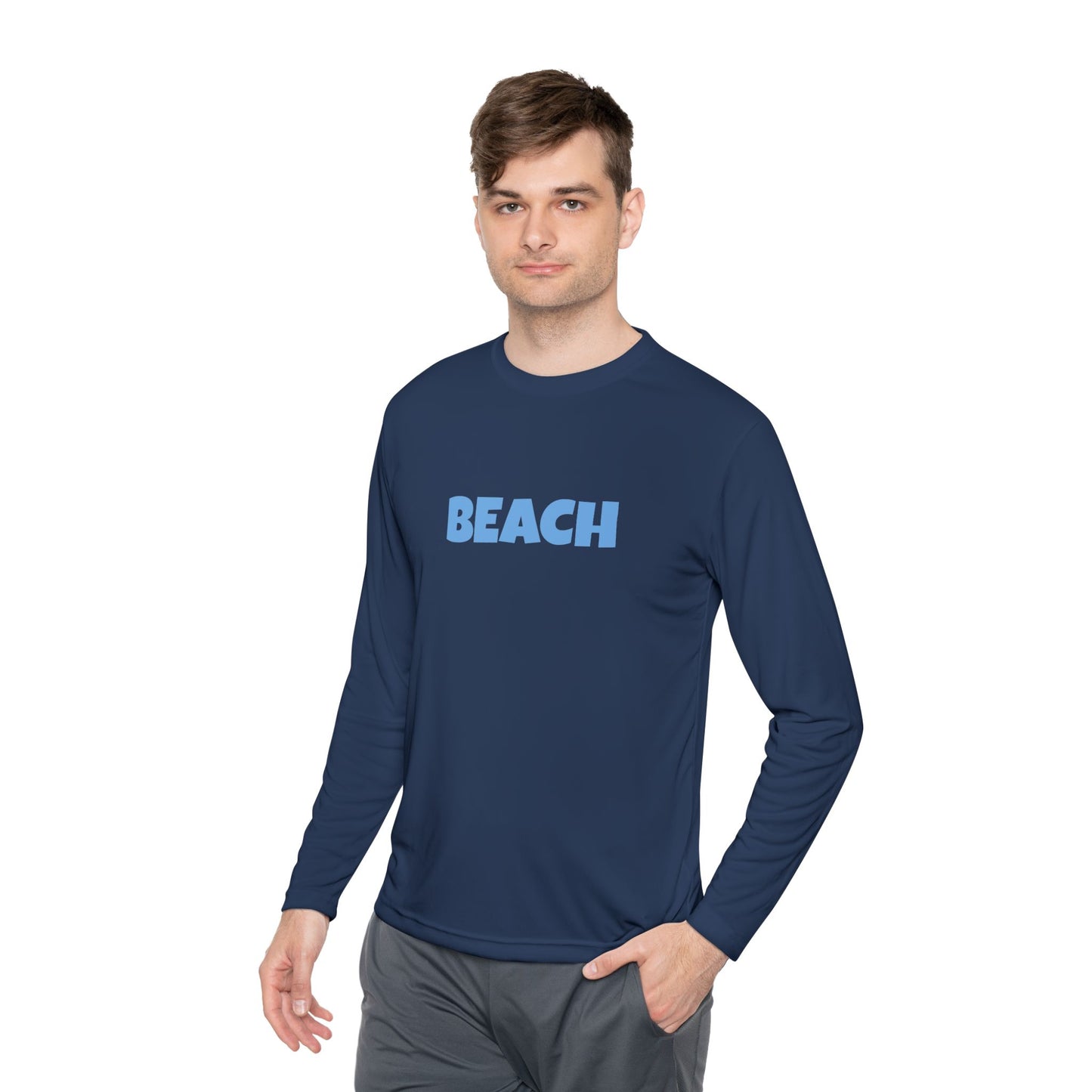 Beach Vibes Long Sleeve Tee - Unisex Lightweight Top for Casual Outings, Beach Days, Summer Celebration, Gift for Beach Lovers, [...]
