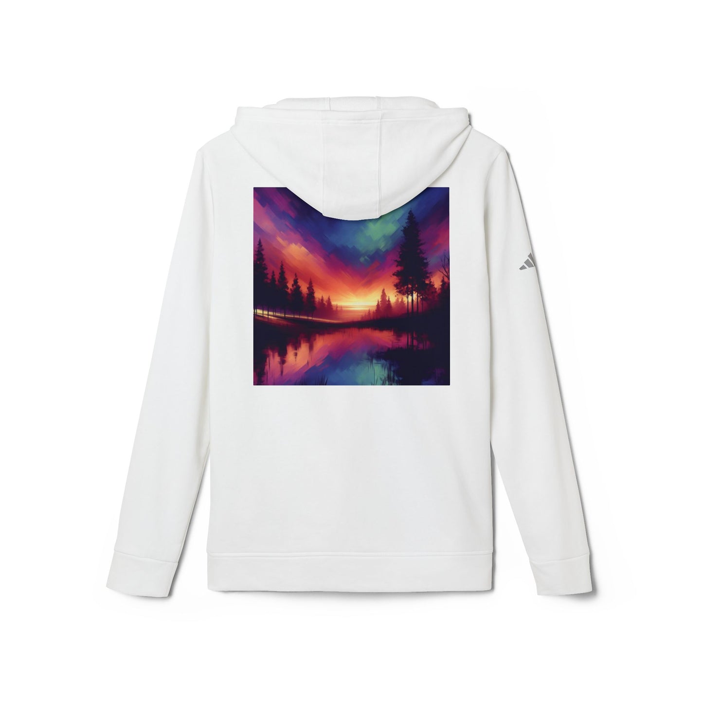 Adidas Unisex Fleece Hoodie,Abstract Sunrise,