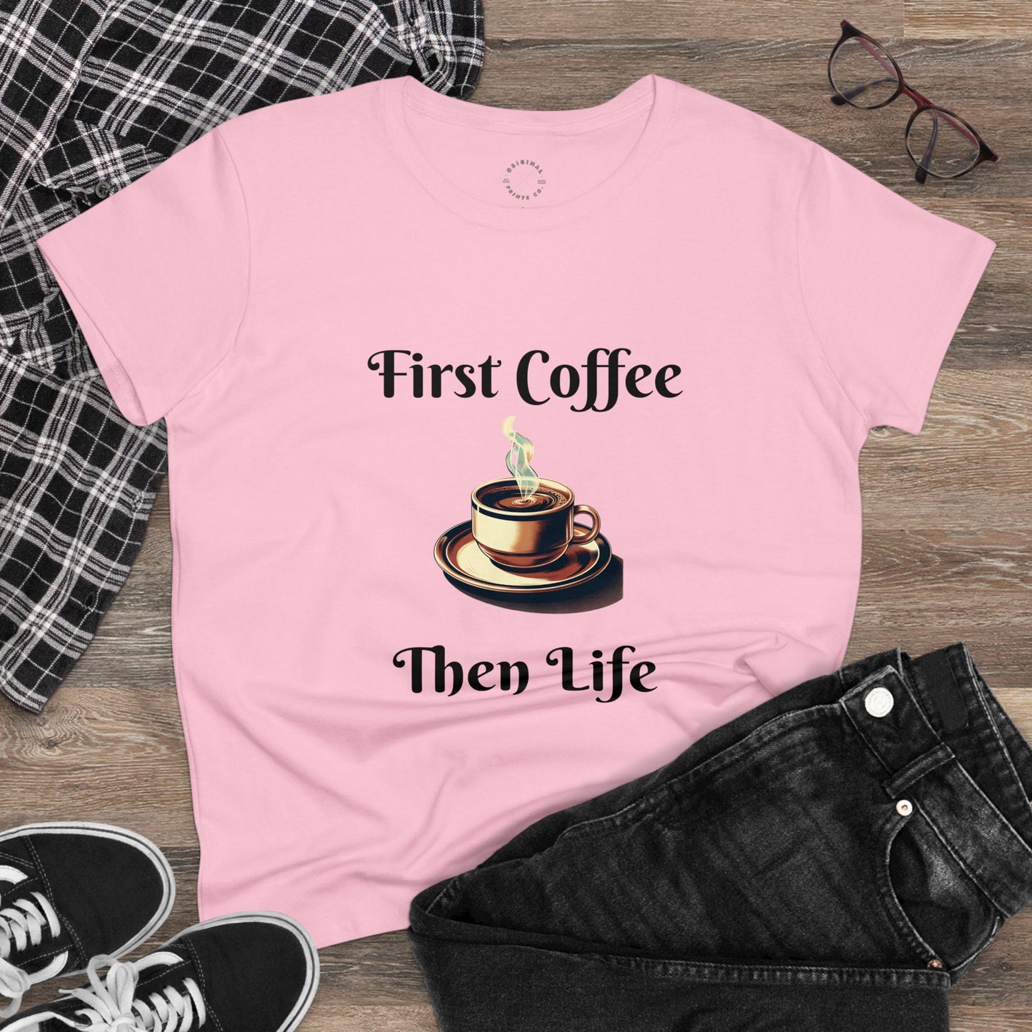 Women's Cotton Tee, Coffee