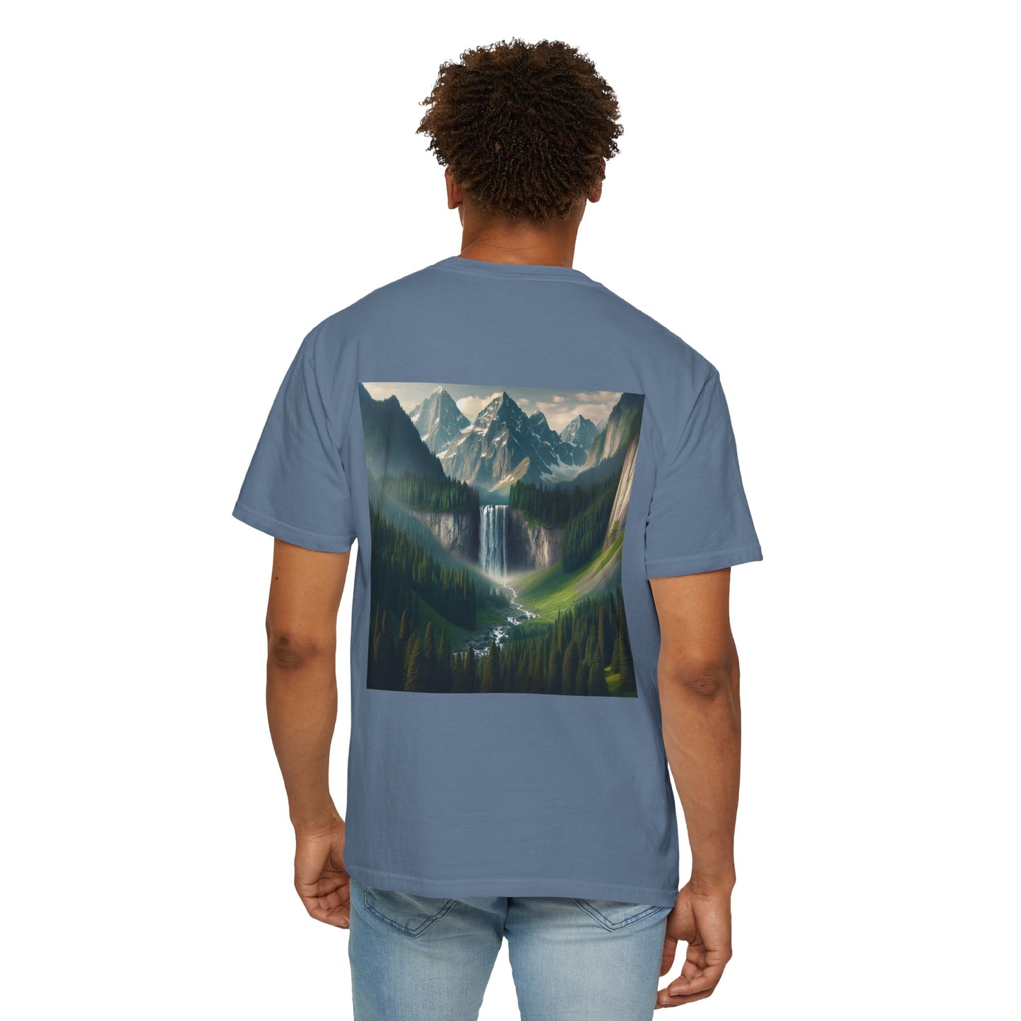 Hiking, Waterfall, Unisex T-shirt