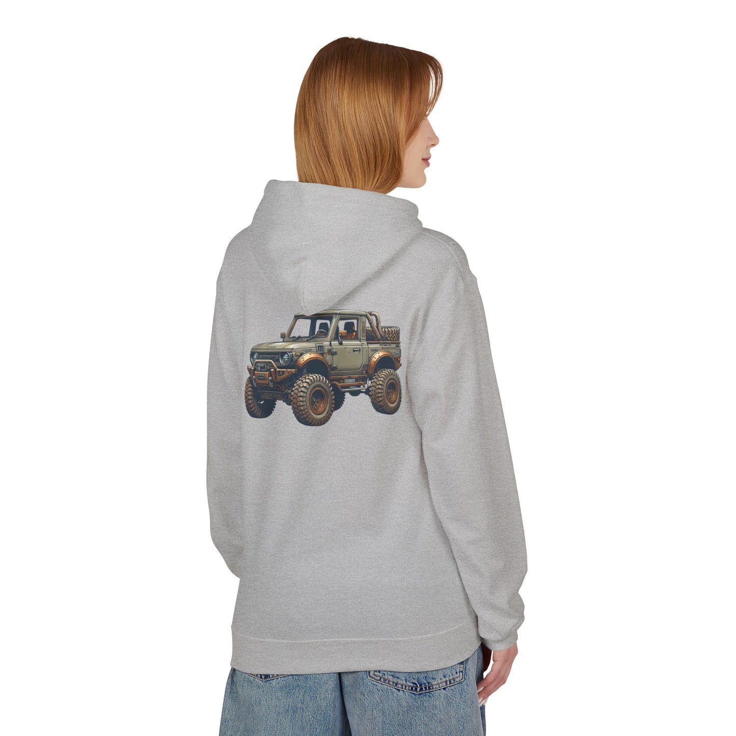 Mud Slinging Unisex Midweight Fleece Hoodie - Perfect for Off-Road Enthusiasts