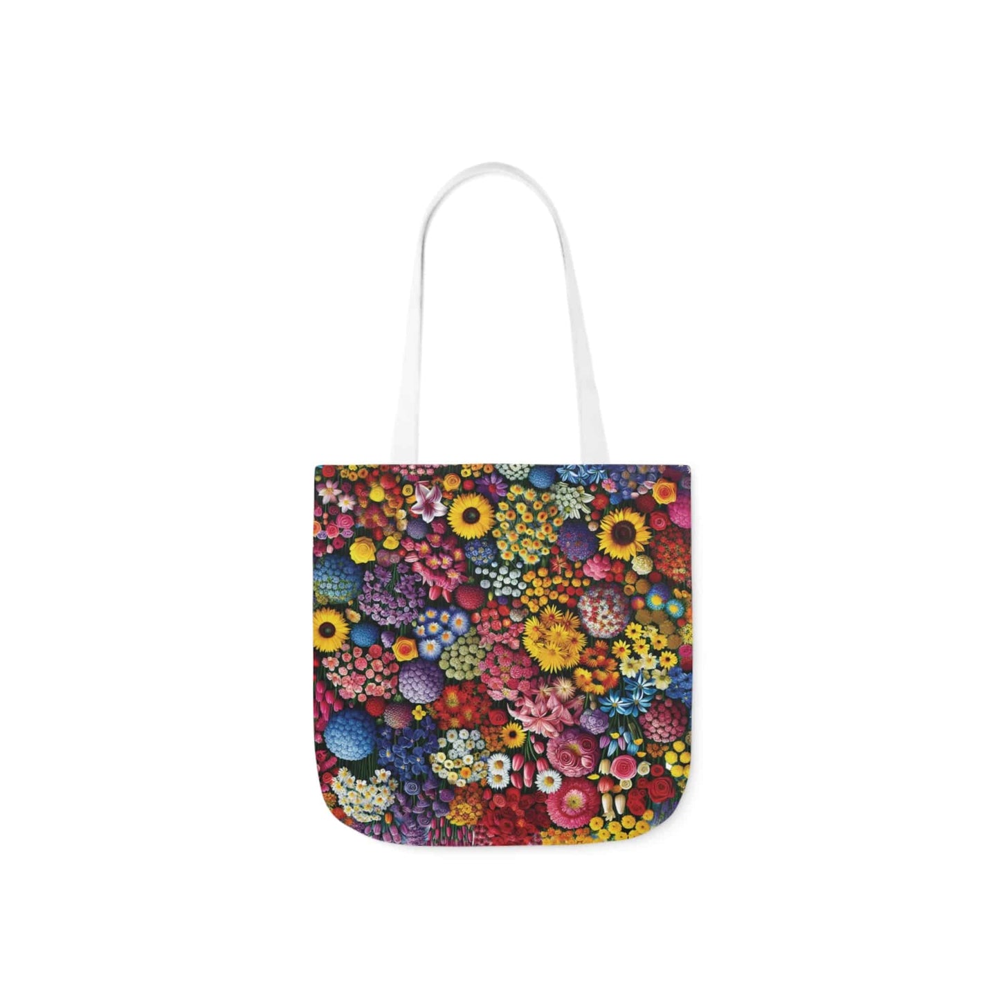 Canvas Tote Bag, Flowers 