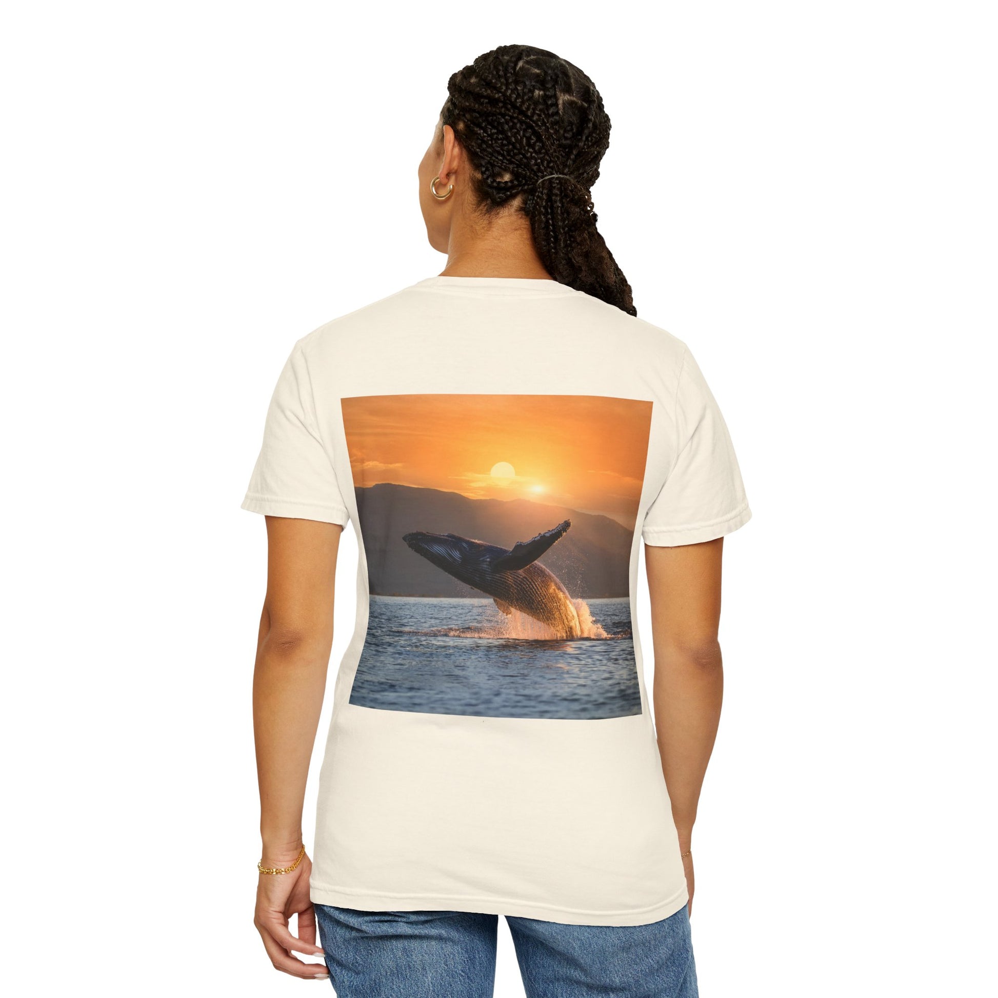 Lovin Life, Whale Print, Unisex T-shirt - Original Prints Co