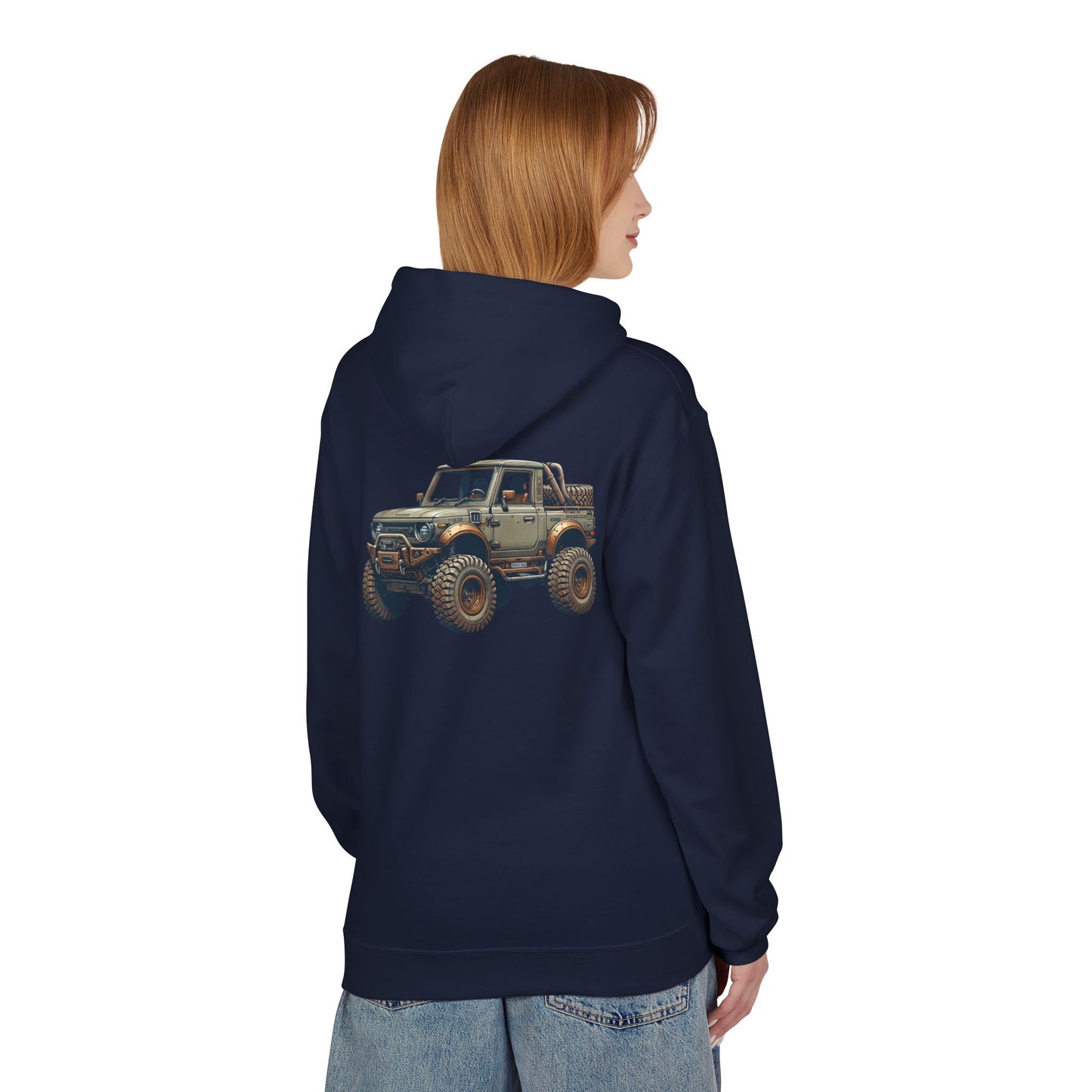 Mud Slinging Unisex Midweight Fleece Hoodie - Perfect for Off-Road Enthusiasts