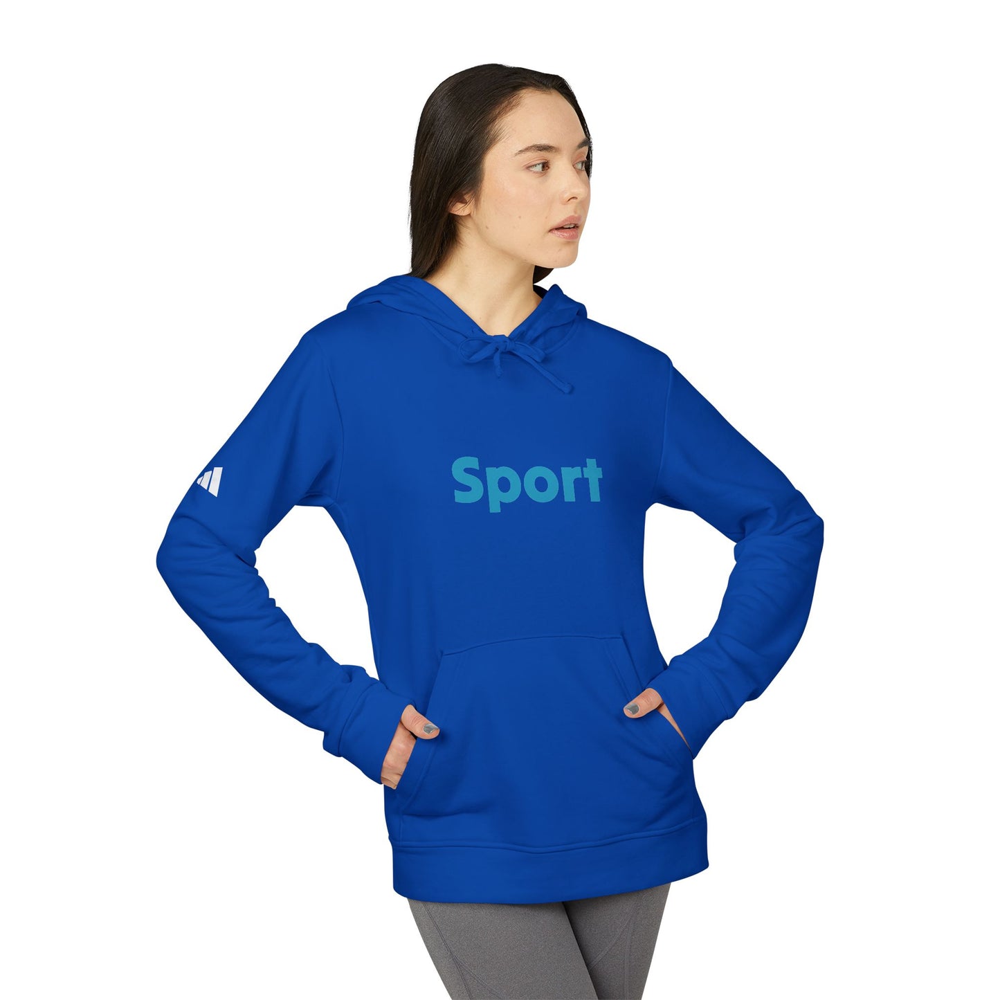 Adidas Unisex Fleece Hoodie - Sport Design for Casual Comfort