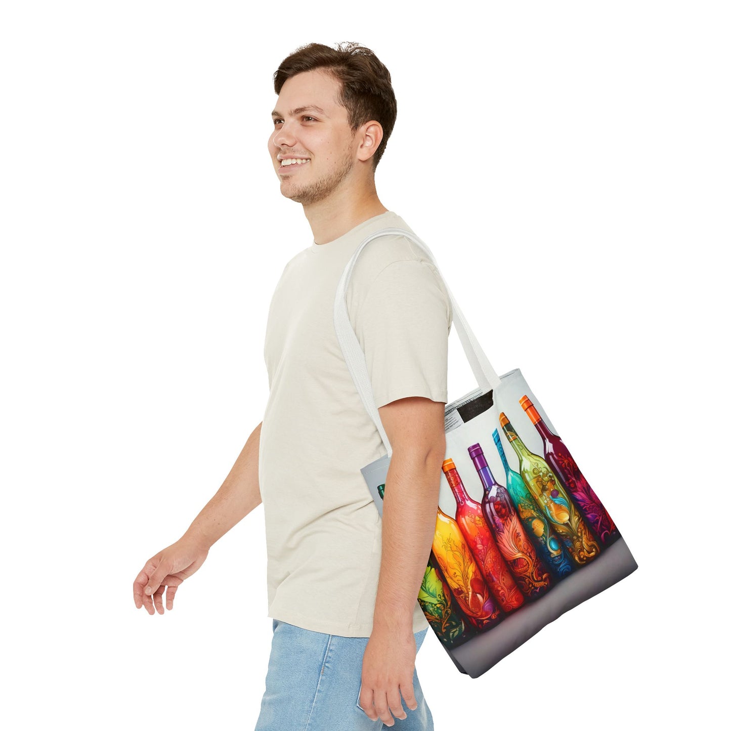 Wine Bottles, Tote Bag