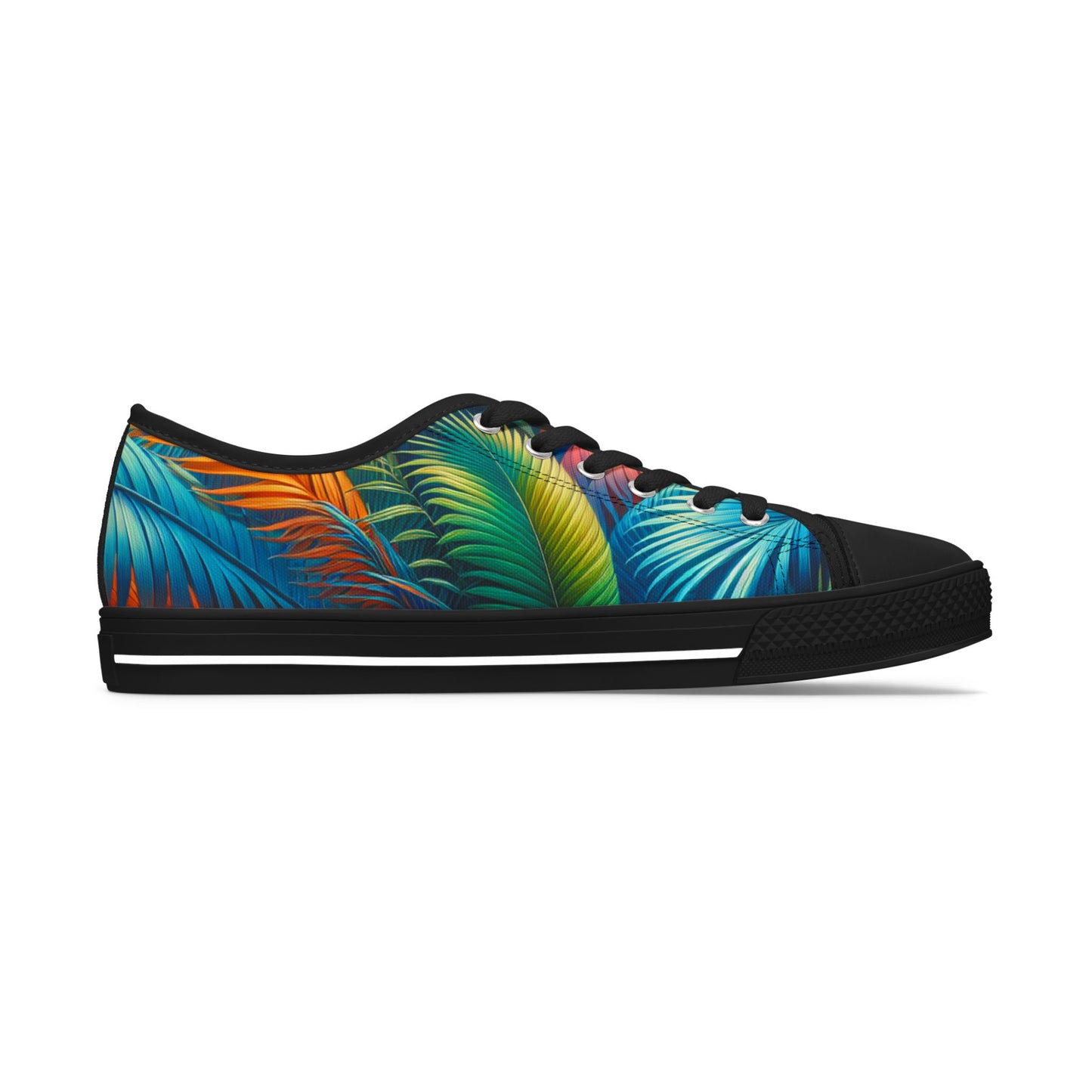 Tropical Leaf - Women's Low Top Sneakers