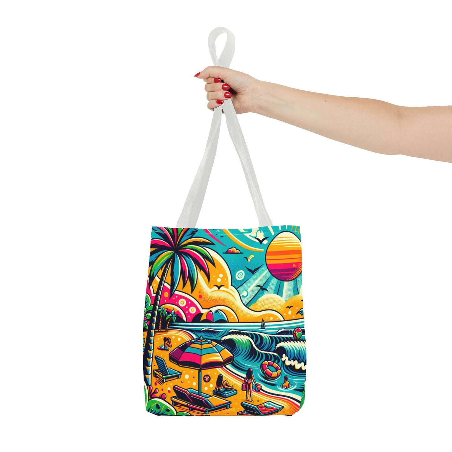 Tote Bag, Beach Print