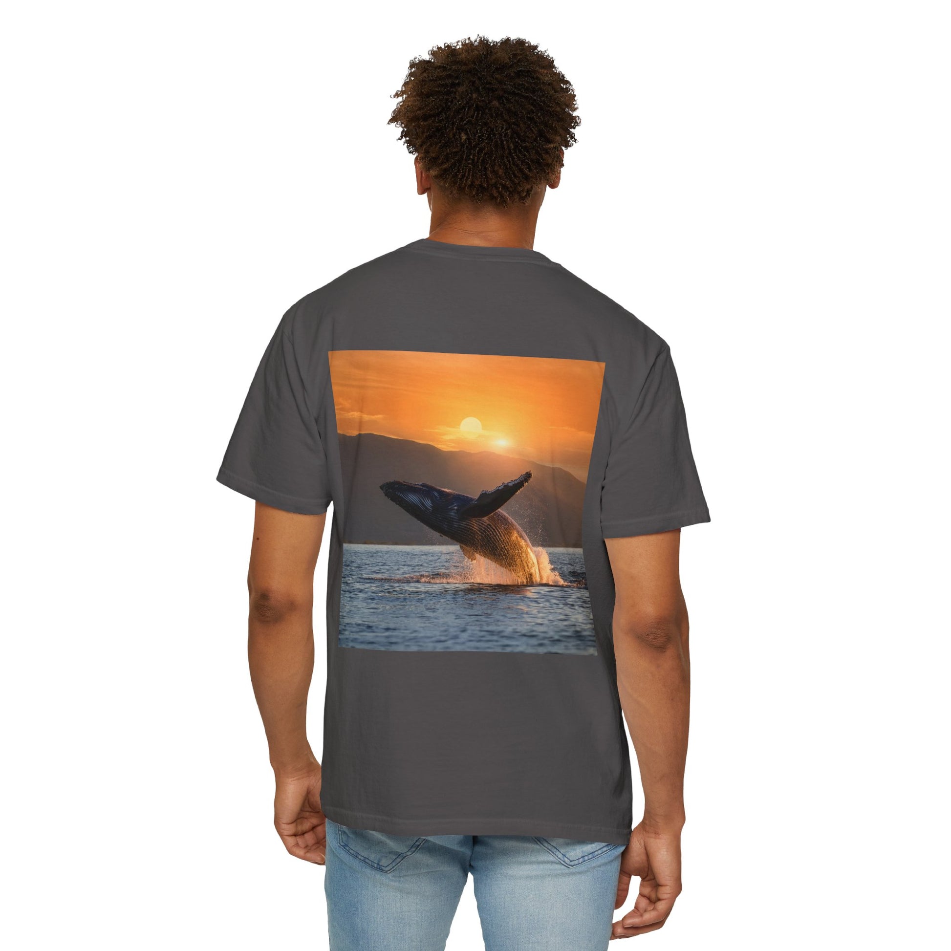 Lovin Life, Whale Print, Unisex T-shirt - Original Prints Co