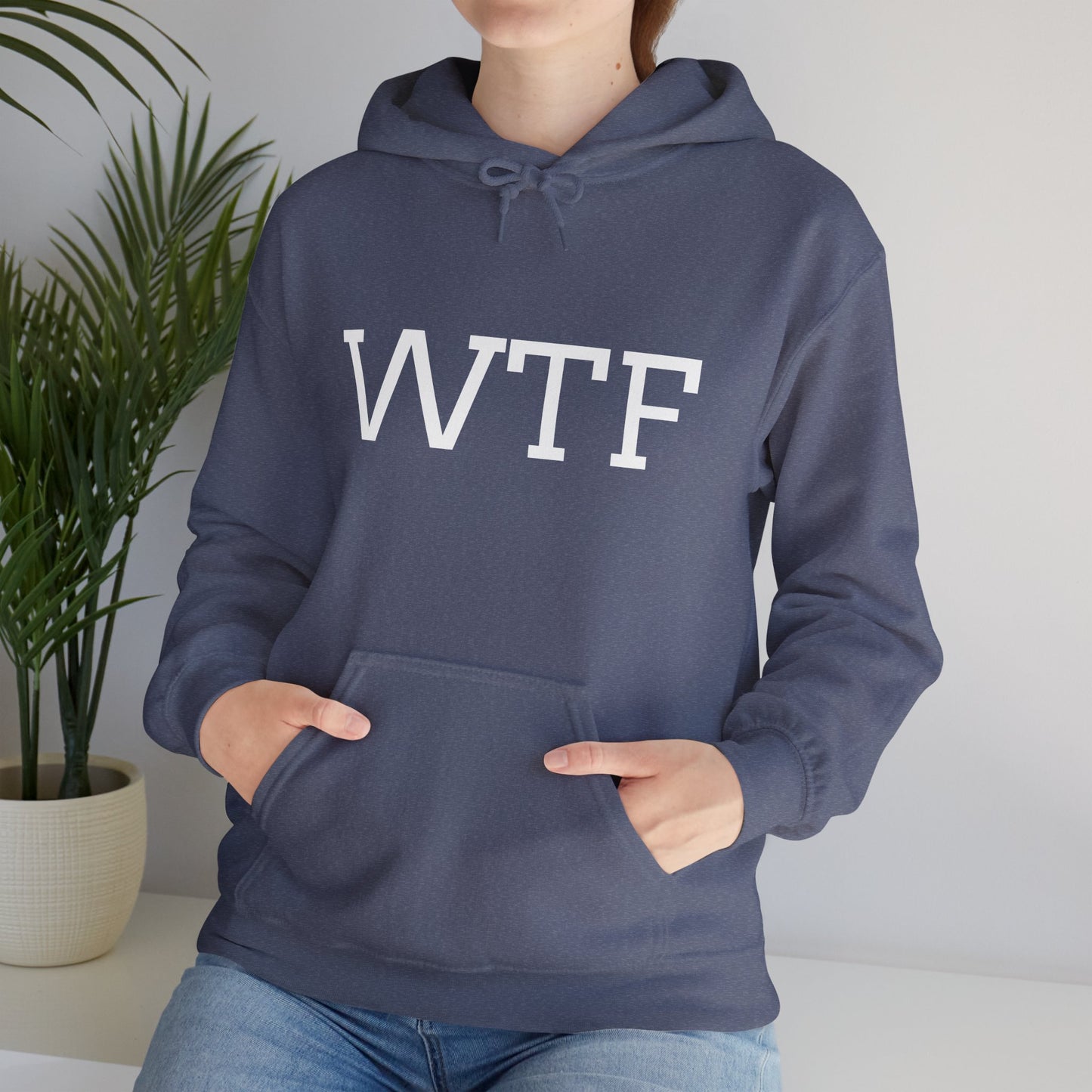 WTF, Unisex Heavy Blend™ Hooded Sweatshirt - Original Prints Co