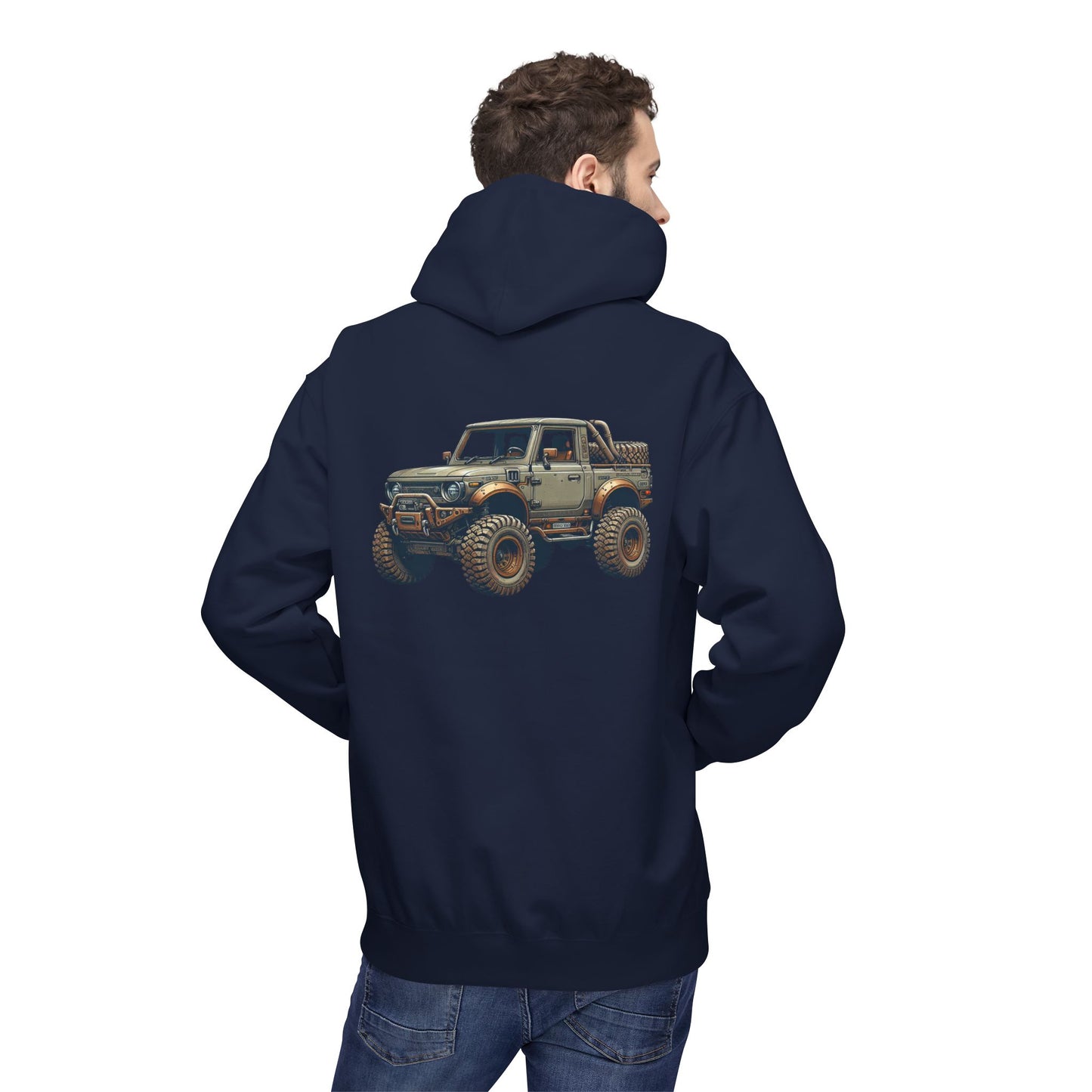 Mud Slinging Unisex Midweight Fleece Hoodie - Perfect for Off-Road Enthusiasts