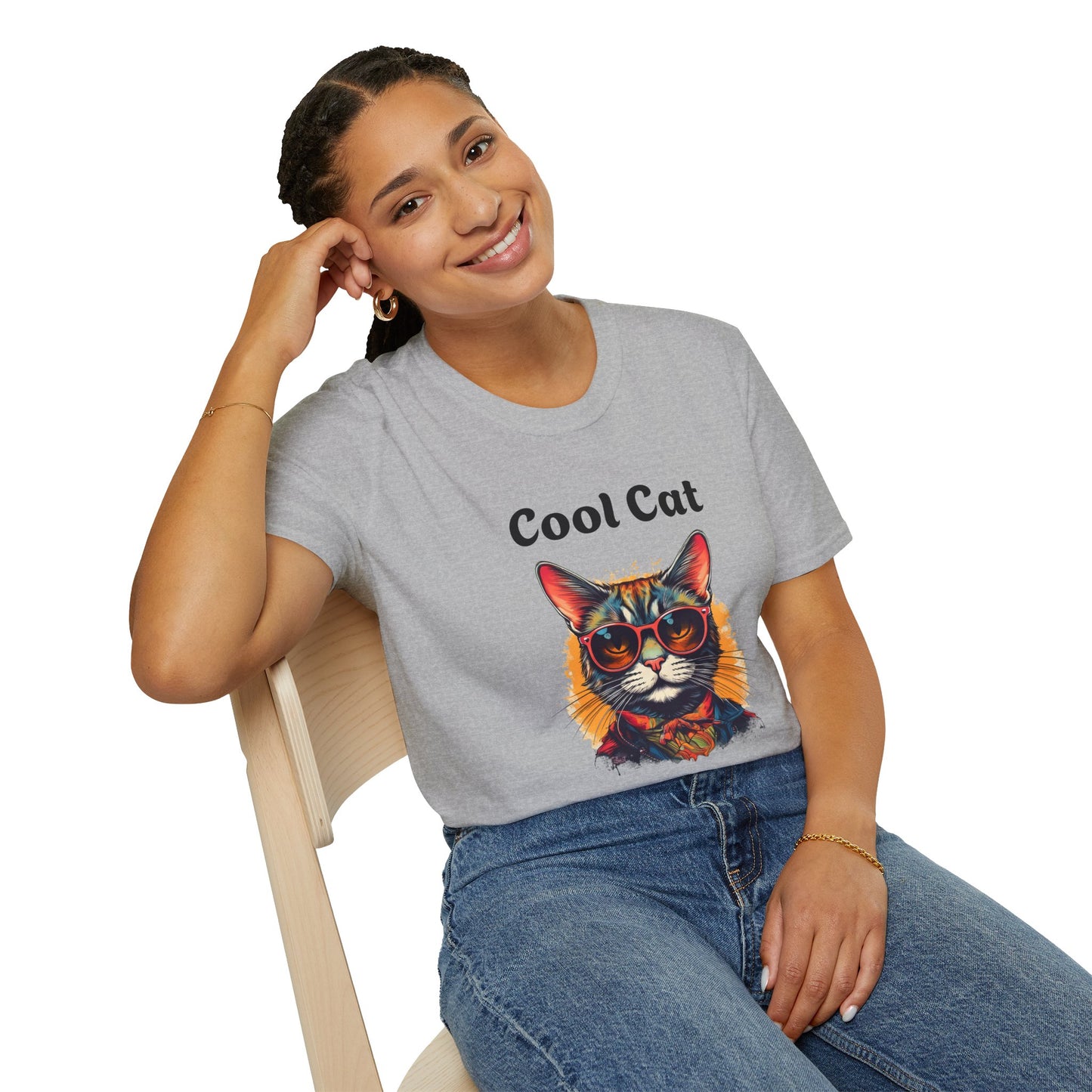 Cool Cat Unisex Softstyle T-Shirt