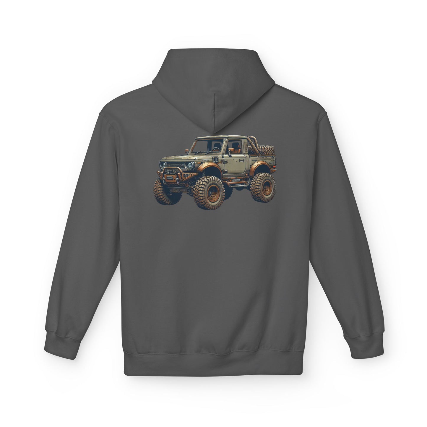 Mud Slinging Unisex Midweight Fleece Hoodie - Perfect for Off-Road Enthusiasts