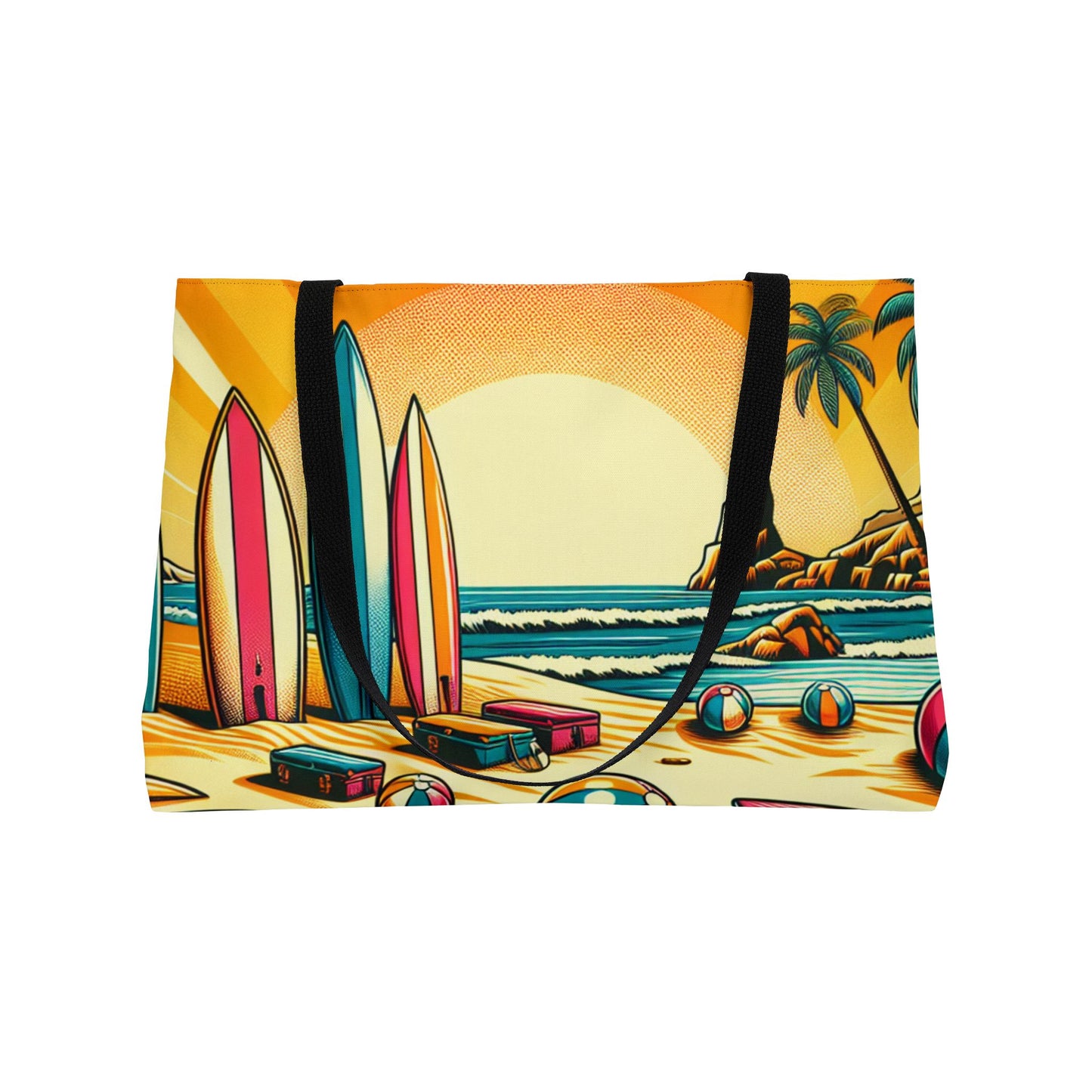 Weekender Tote Bag, Day at the Beach