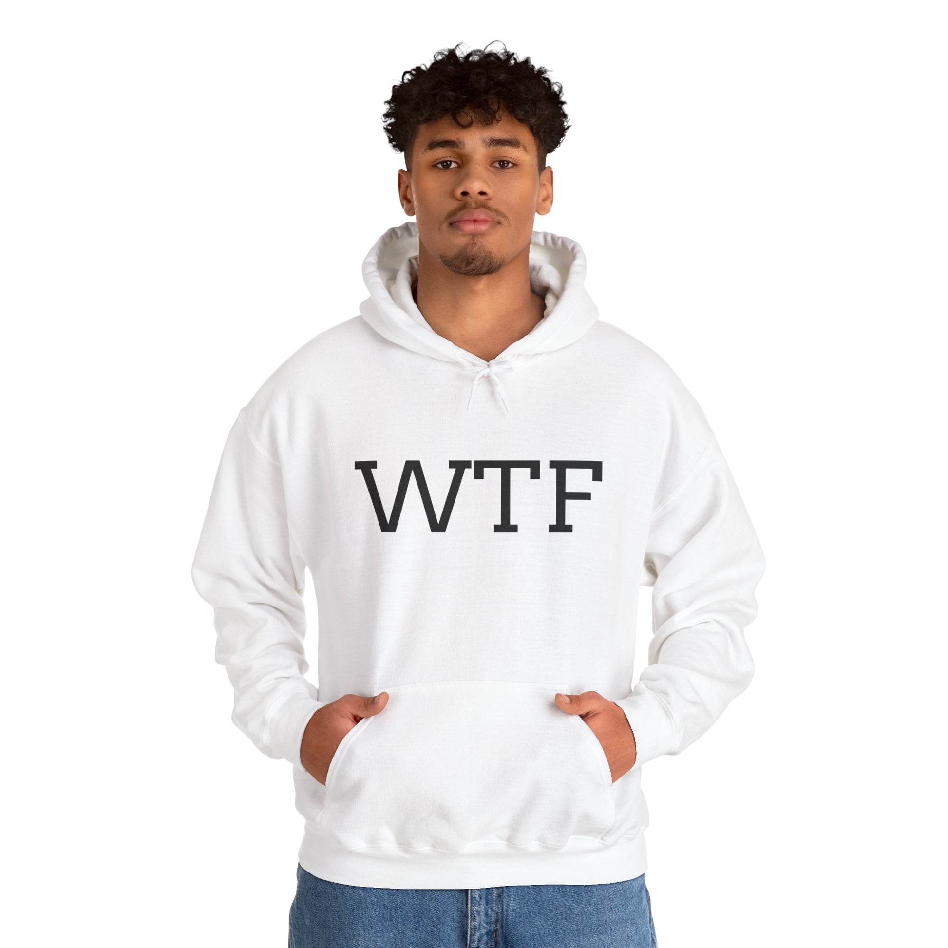 WTF, Unisex Heavy Blend™ Hooded Sweatshirt - Original Prints Co