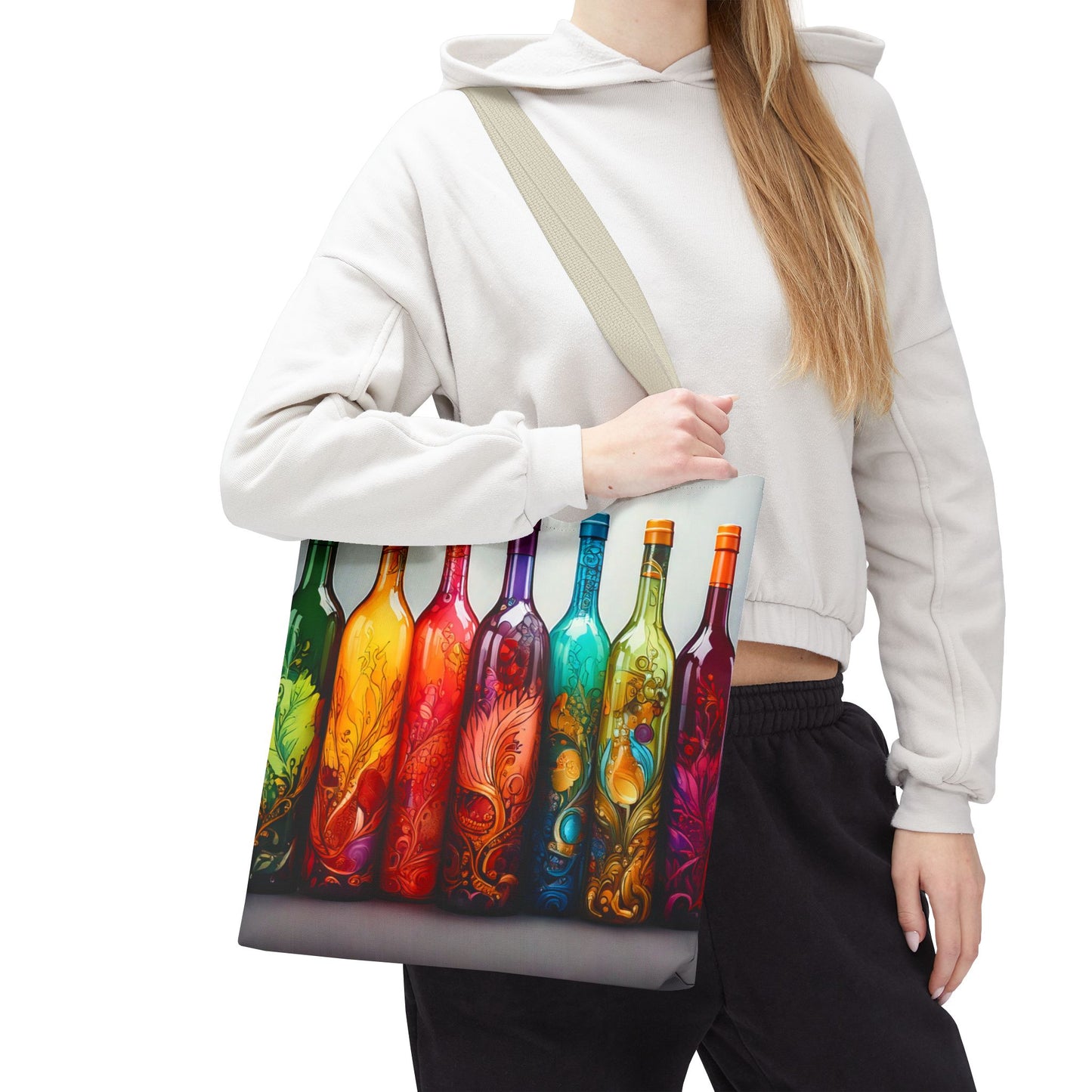 Wine Bottles, Tote Bag