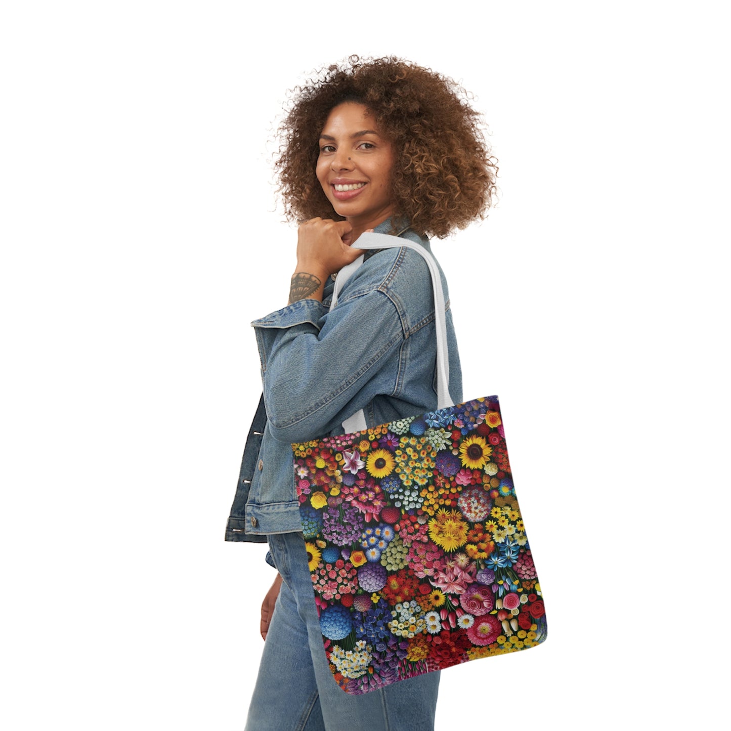 Canvas Tote Bag, Flowers