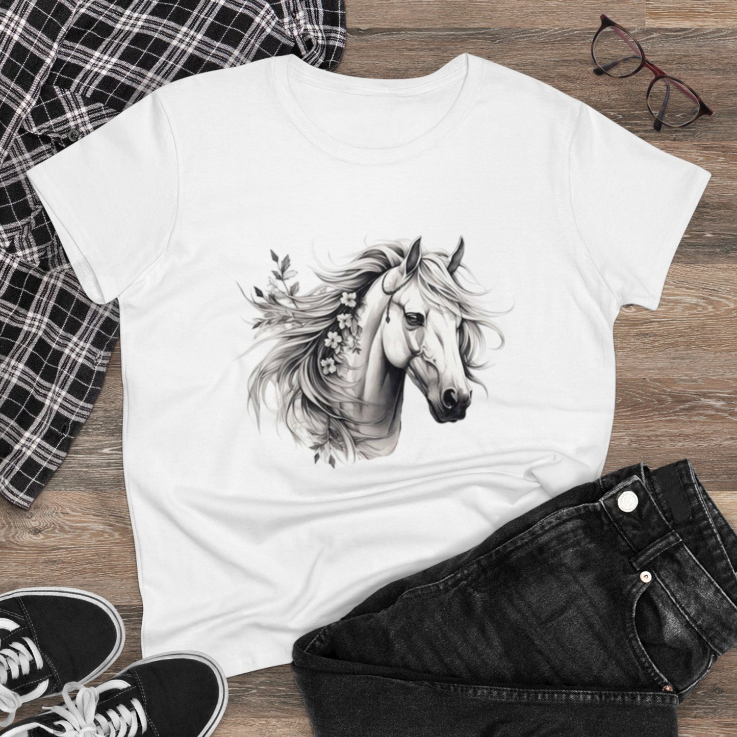 Horse Head, Women's Cotton Tee