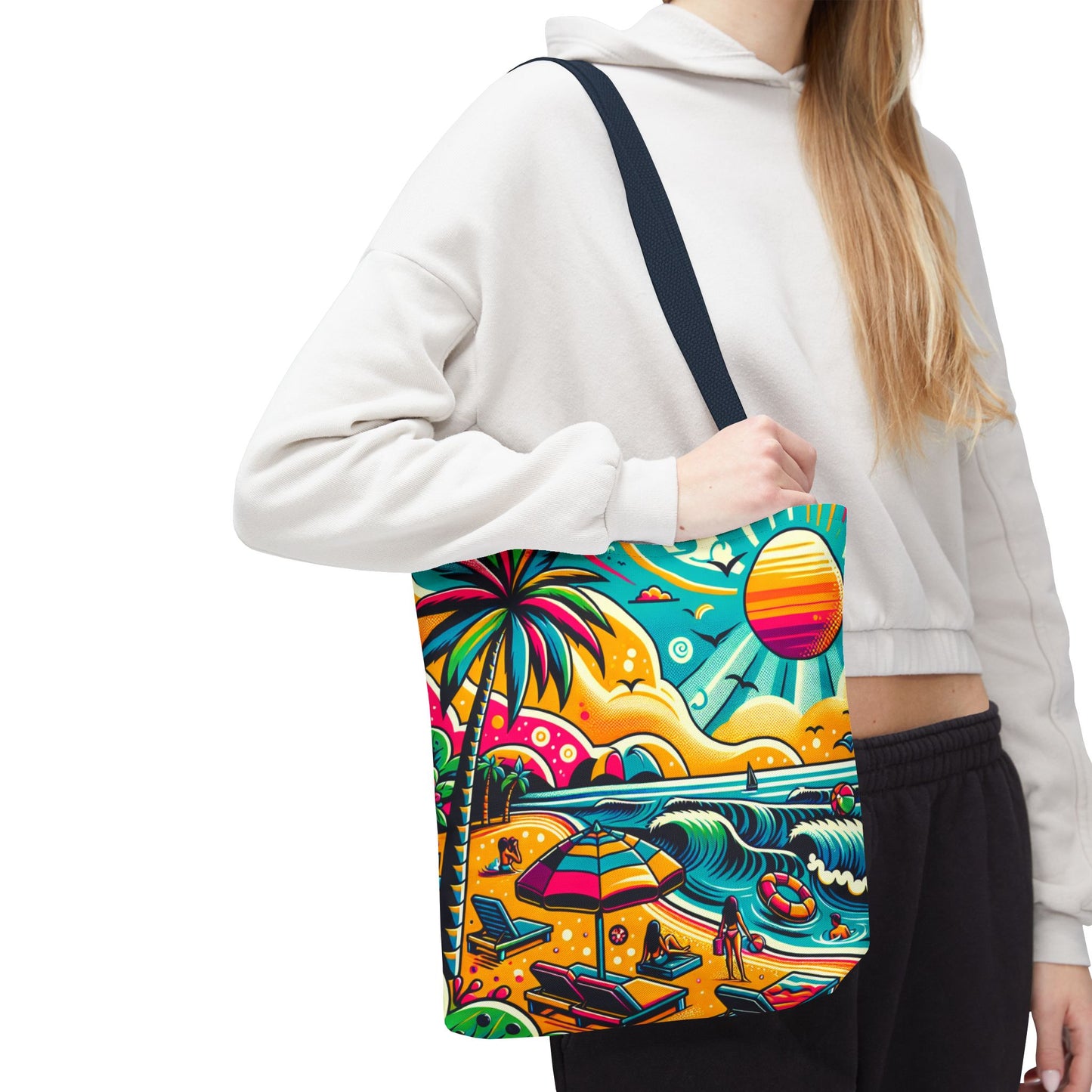 Tote Bag, Beach Print