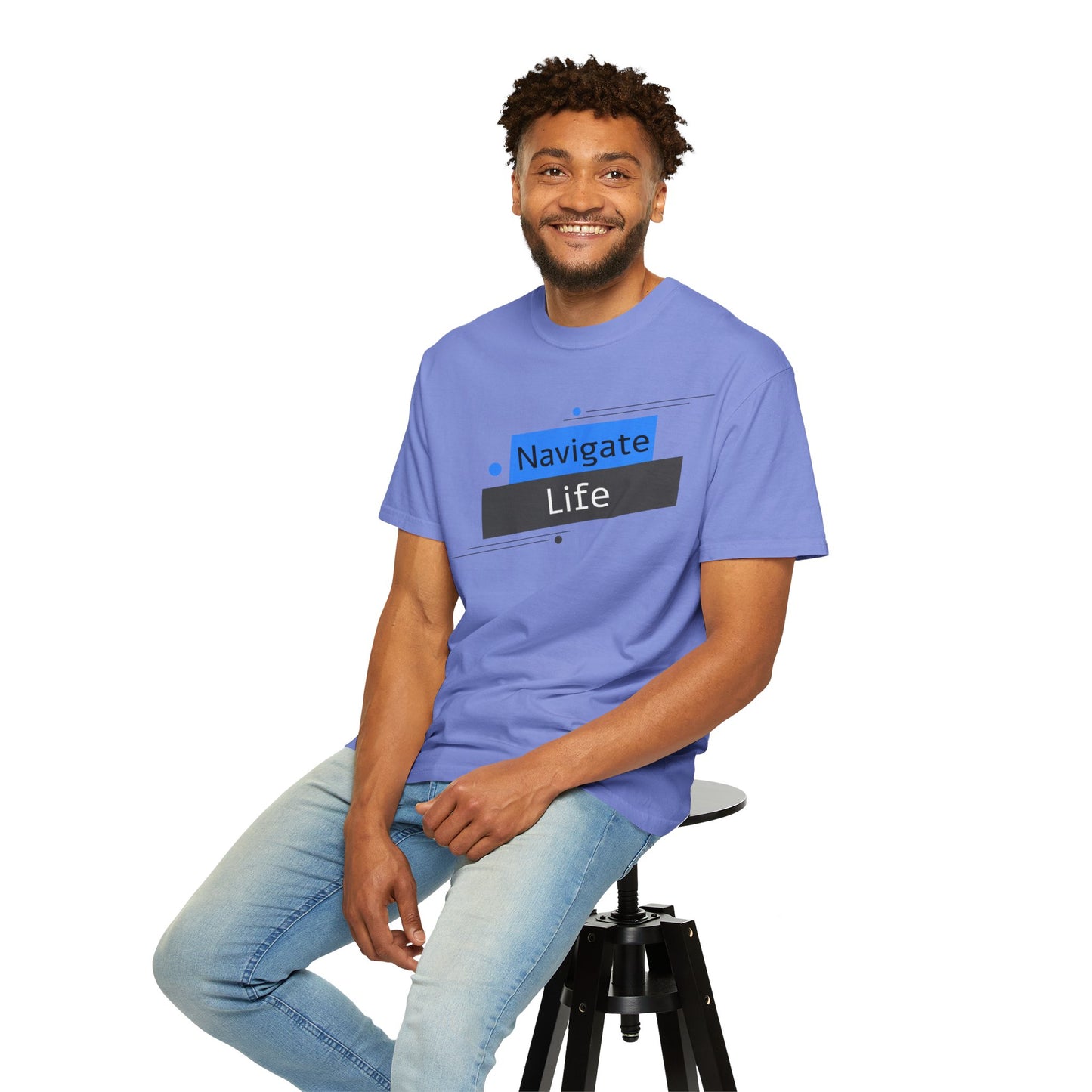 Navigate Life, Unisex Garment-Dyed T-shirt