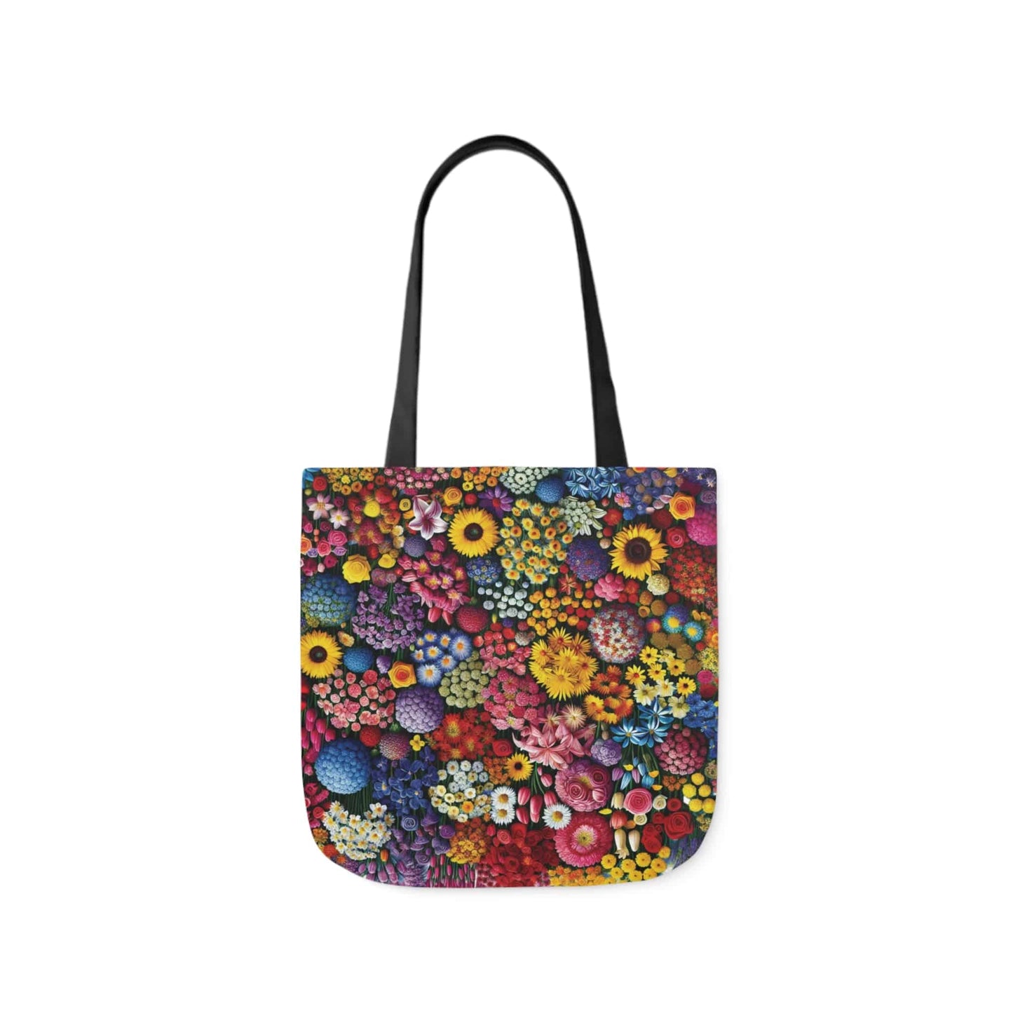 Canvas Tote Bag, Flowers 