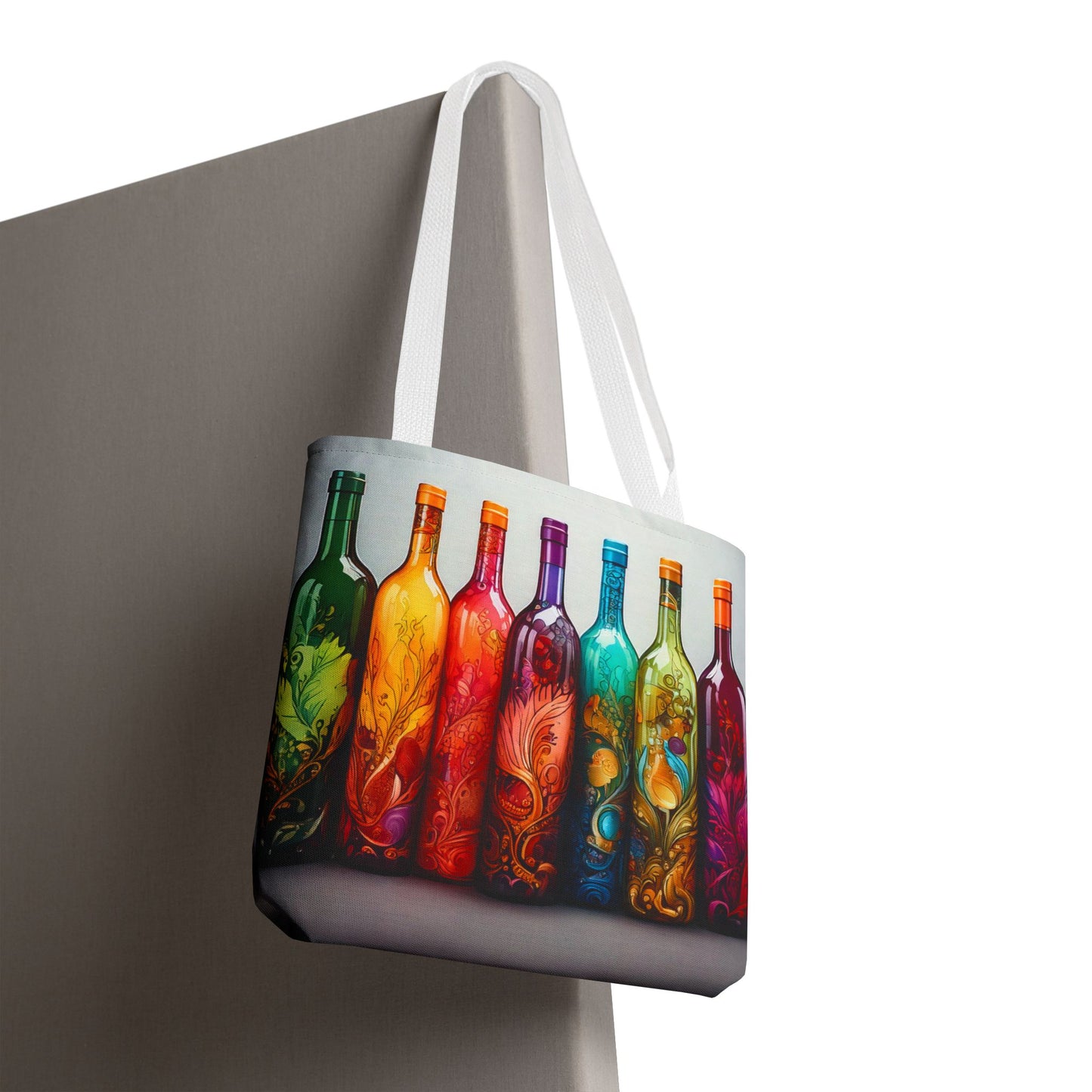 Wine Bottles, Tote Bag