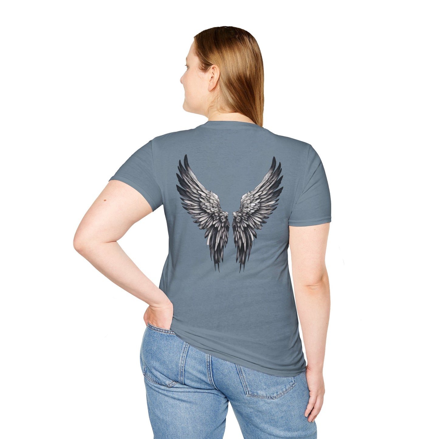 T-Shirt - Unisex Softstyle, Angel with Wings