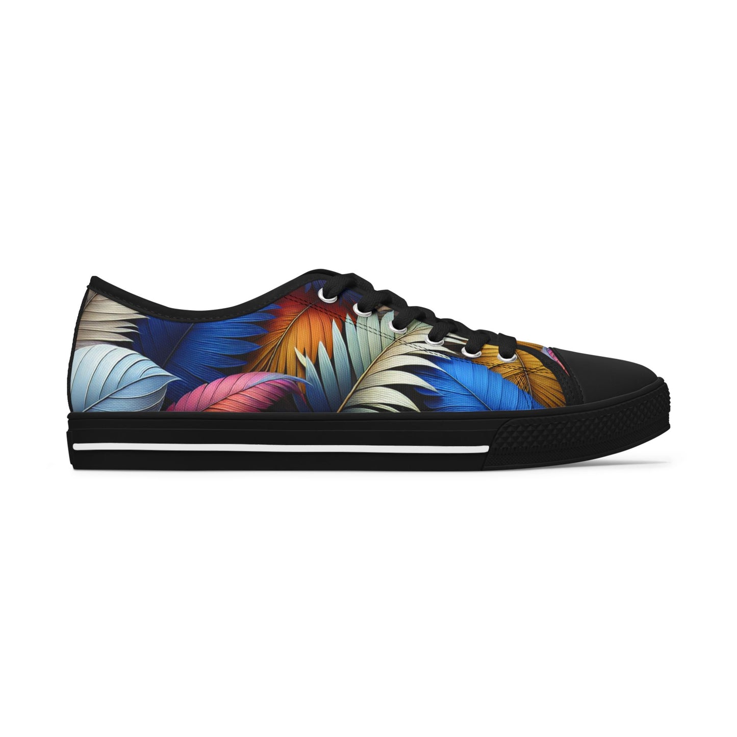 Tropical Printed Women's Low Top Sneakers