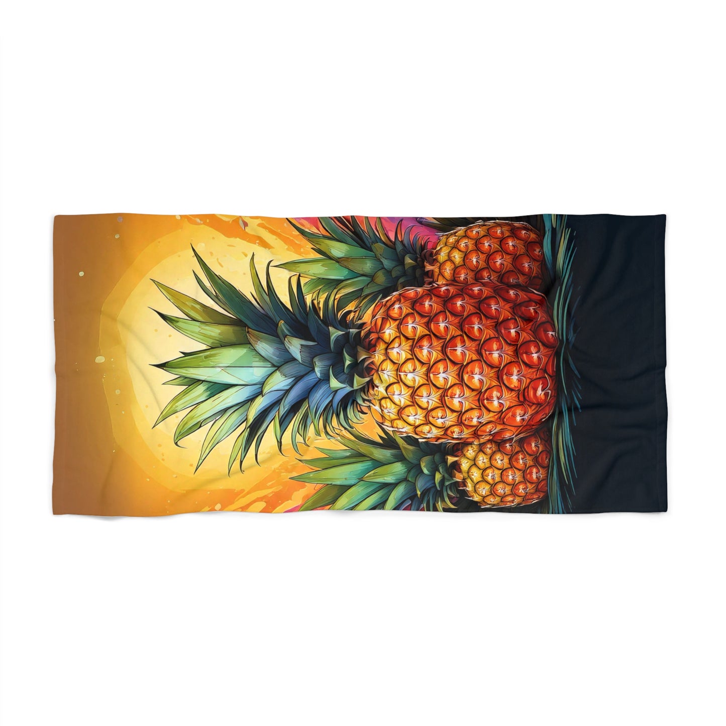 Pineapples, Beach Towel