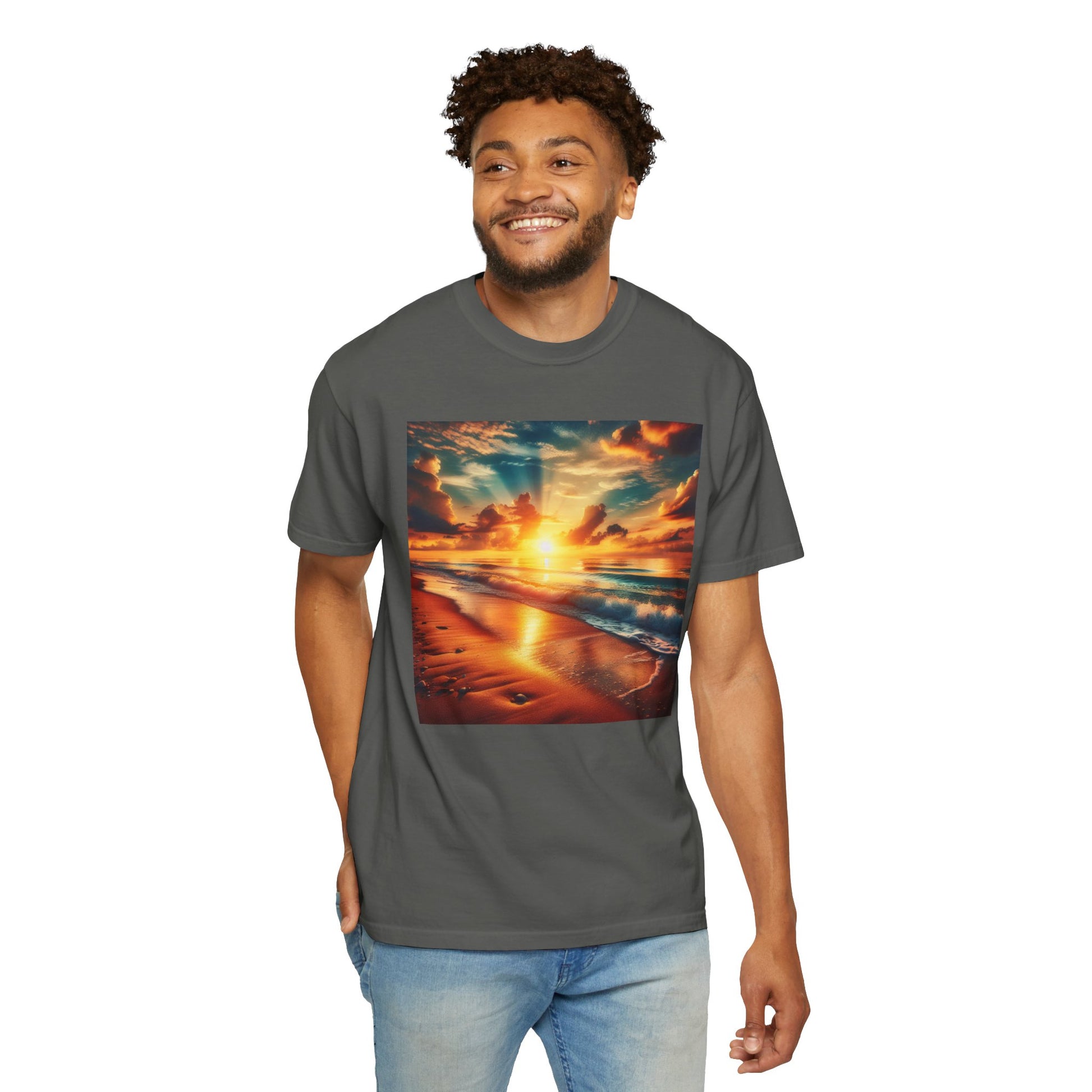 Sunrise at the beach, Unisex T-shirt - Original Prints Co