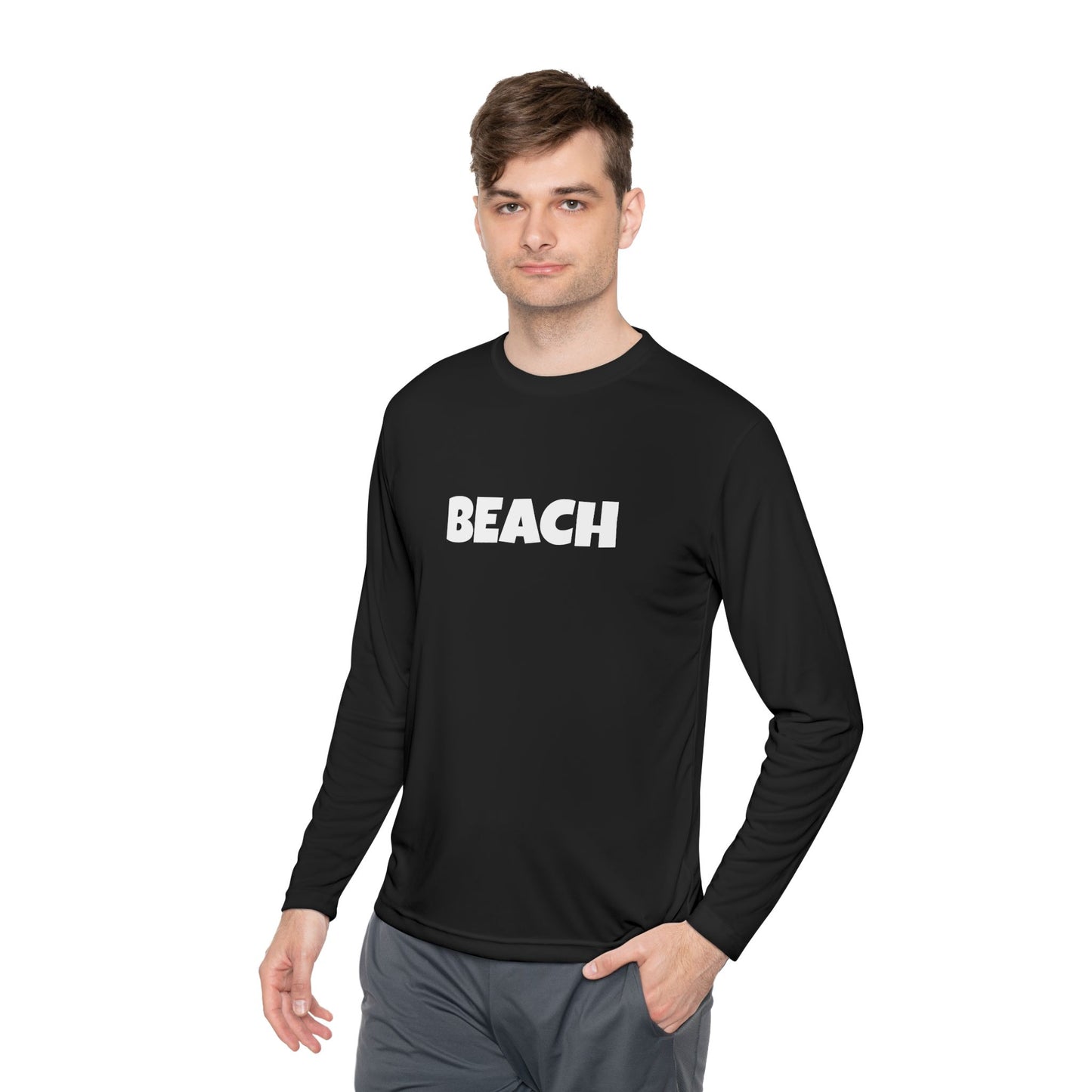 Beach Vibes Long Sleeve Tee - Unisex Lightweight Top for Casual Outings, Beach Days, Summer Celebration, Gift for Beach Lovers, [...]