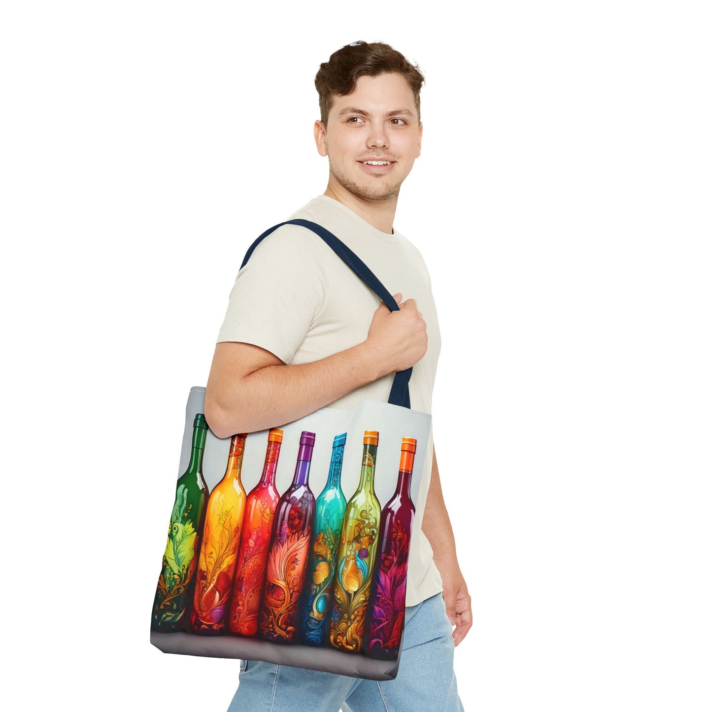 Wine Bottles, Tote Bag